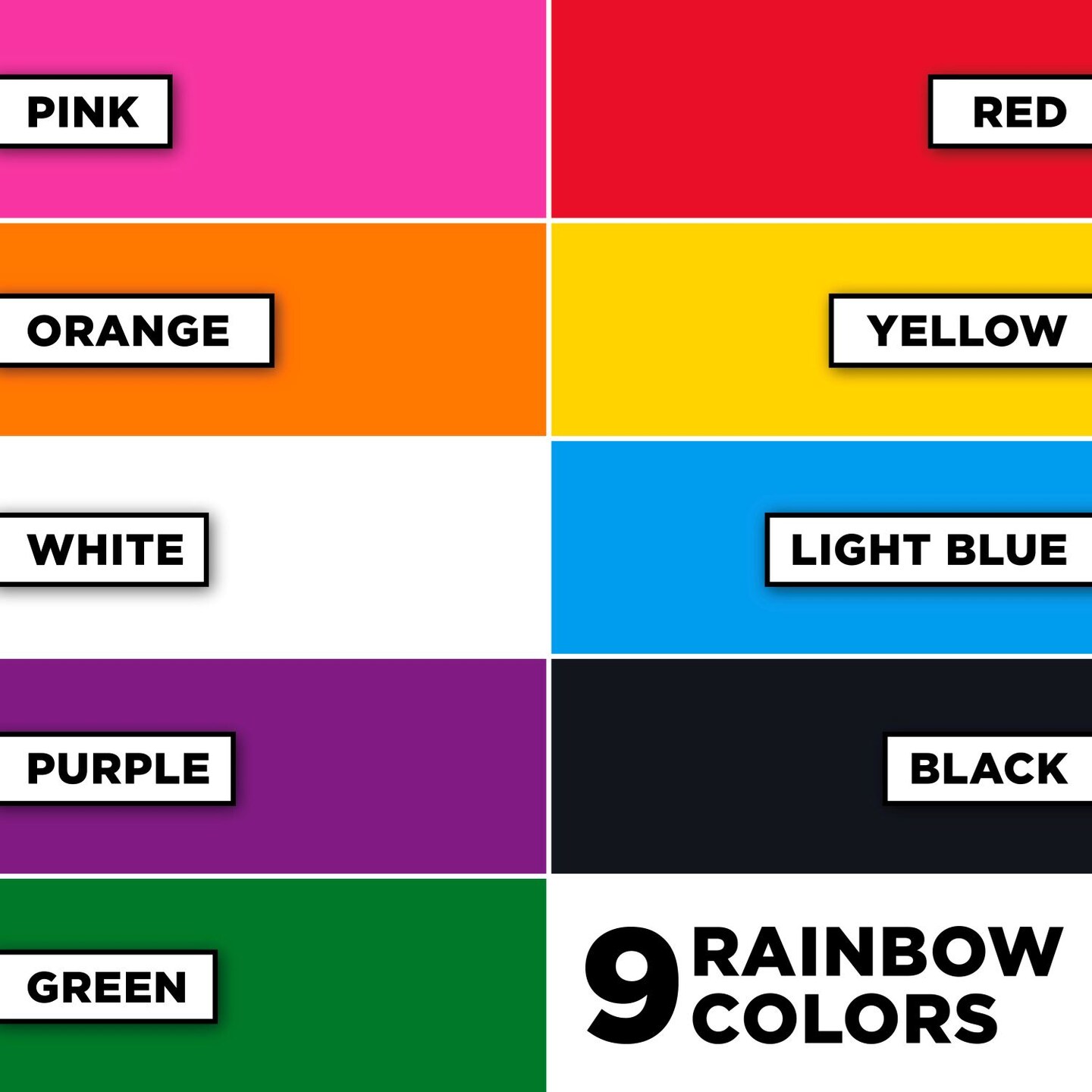 Tulip Fabric Spray Paint Rainbow 1.9 fl. oz. 9 Pack