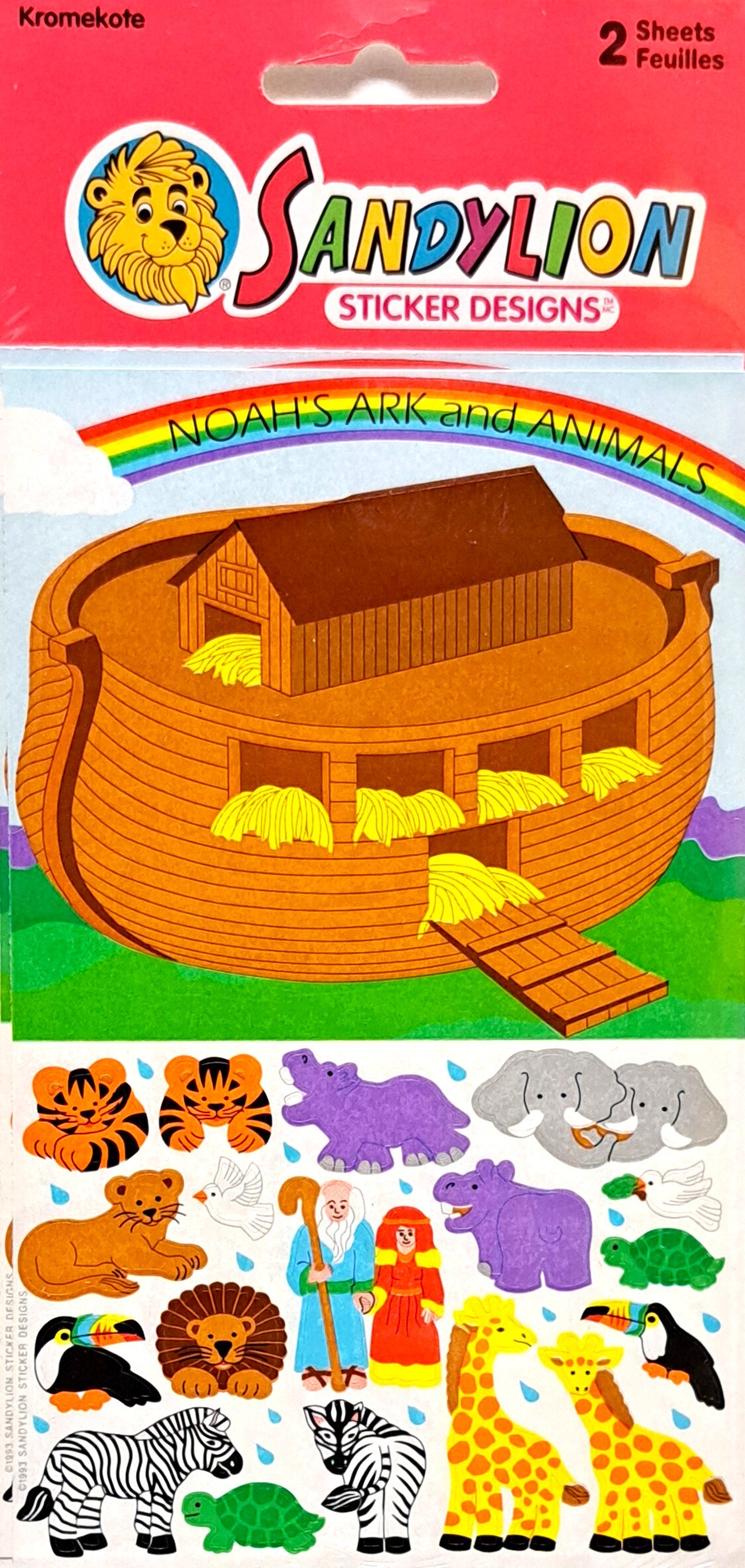 Sandylion Noah&#x27;s Ark Vintage Flat Stickers