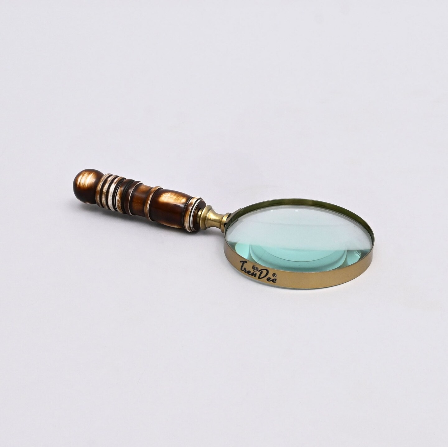 Magnifying Glass with Brown Resin Handle