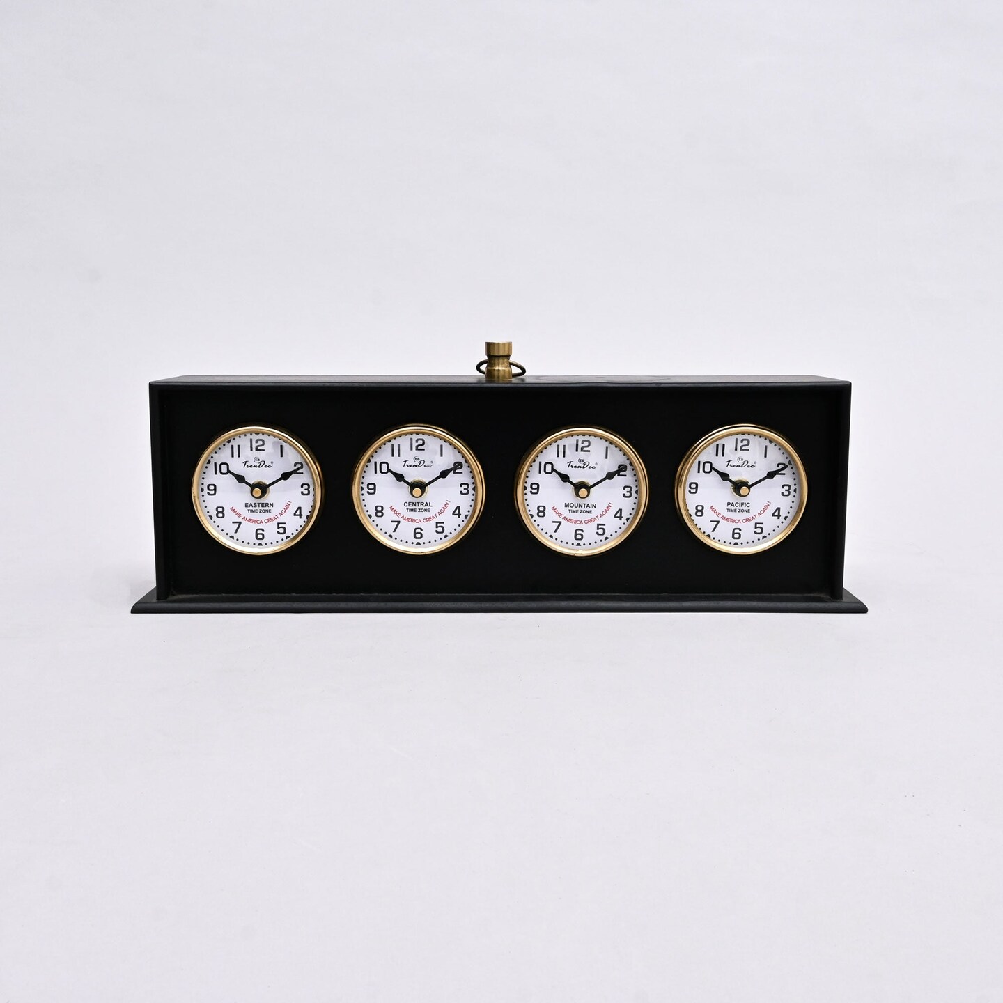 Modern & Decorative Time Zone Table Clock-Desk Clock For Home & Office Decor-Tabletop Object