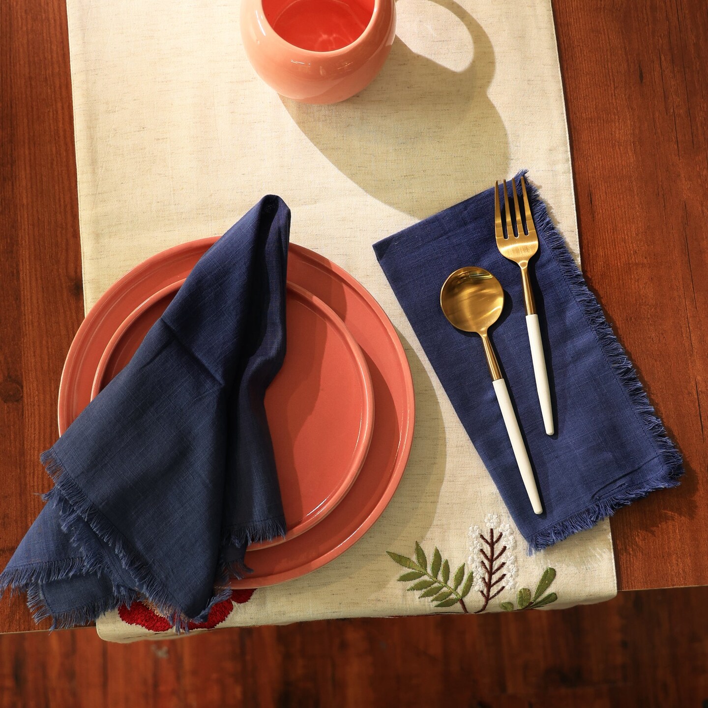 Premium 100% Cotton Napkin Cloth – Set of 4 Reusable, Soft & Durable Napkin Cloth for Dining Table & Special Occasions