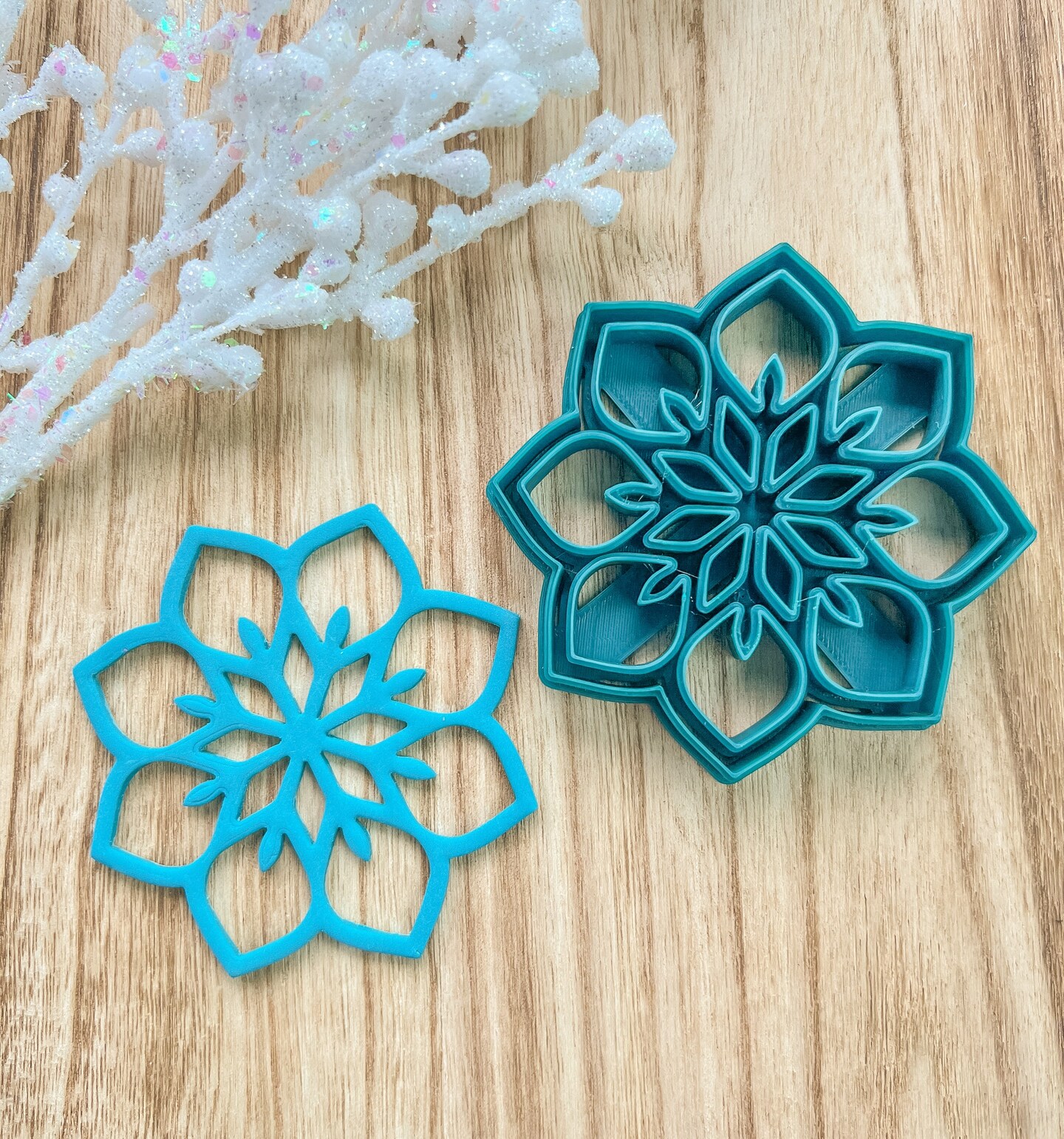 Snowflake Cutout Christmas Ornament Clay Cutters | Snowflake | Ornament Cutter