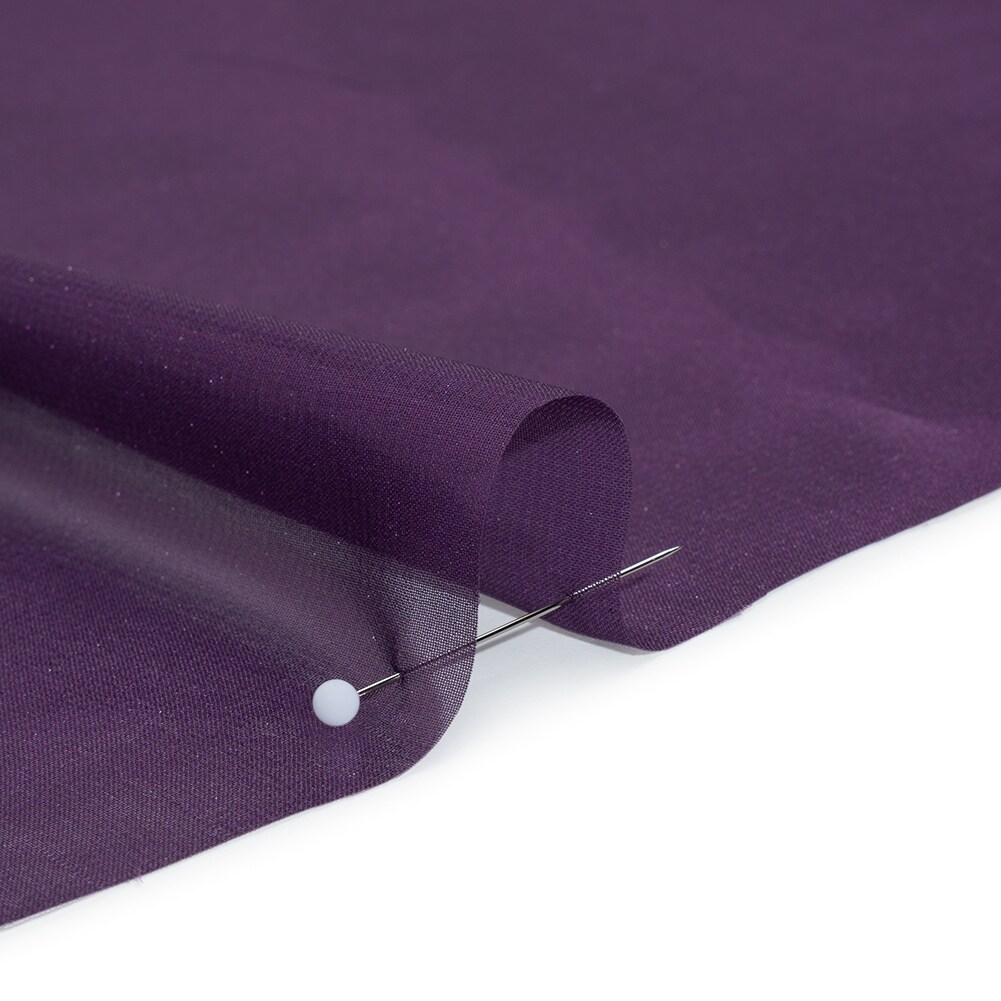 1 Yard Purple on Purple Liquid Sheen Metallic Polyester Chiffon Sheer Fabric 60" Width