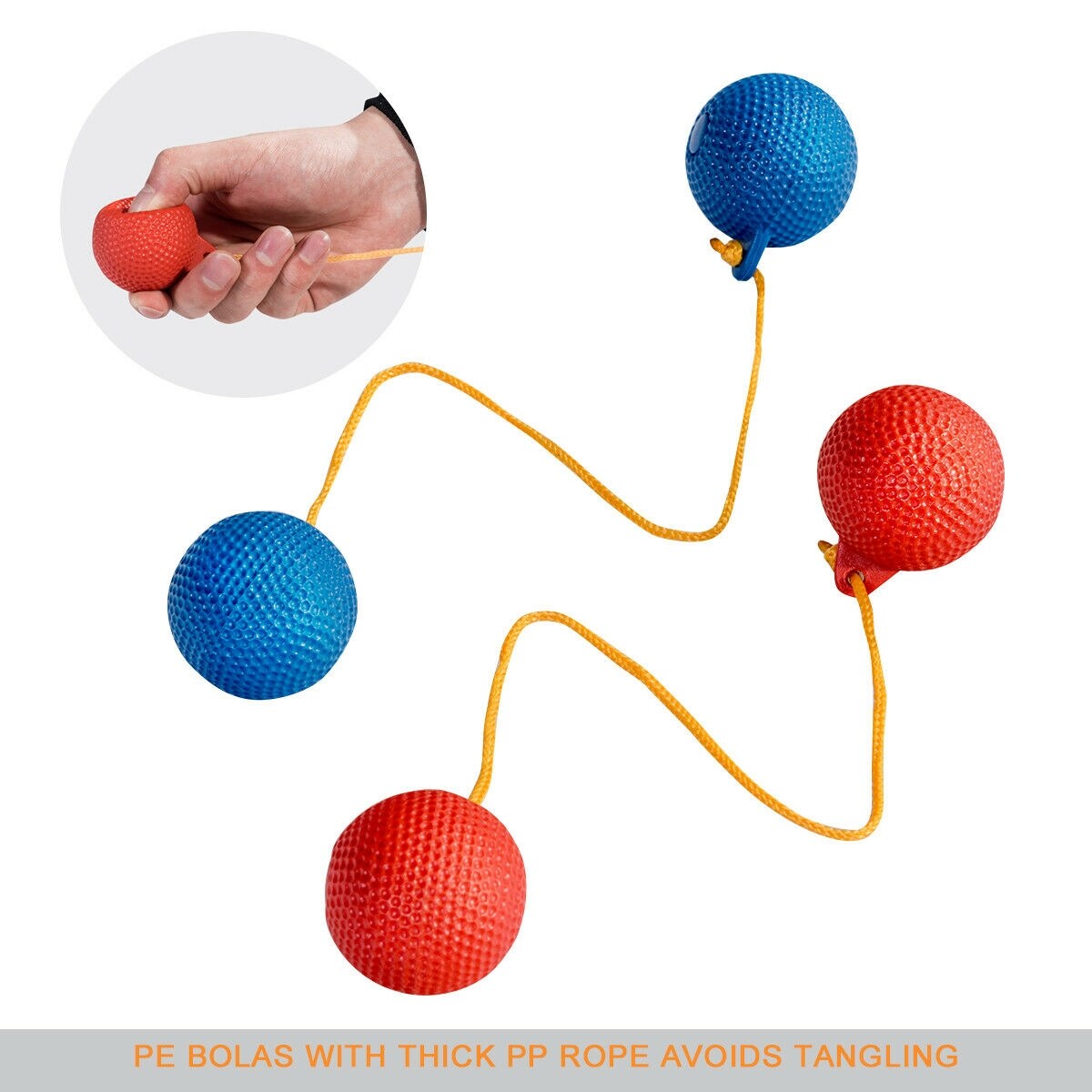 Indoor/Outdoor Ladder Ball Game Set with Portable Design and Carrying Bag