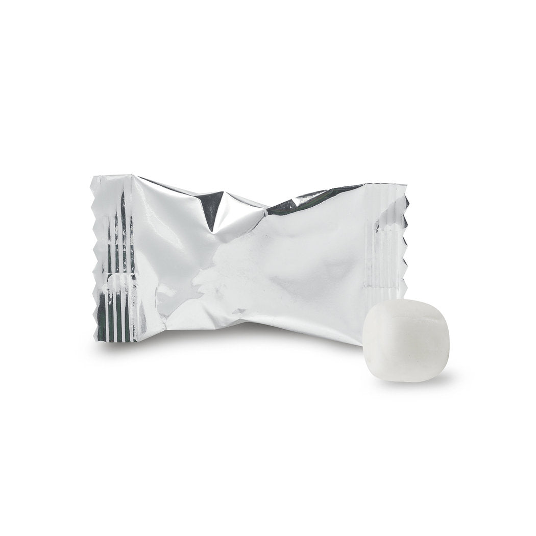 Thank You Candy Mints Party Favors Silver Individually Wrapped Buttermints - 55 Pcs