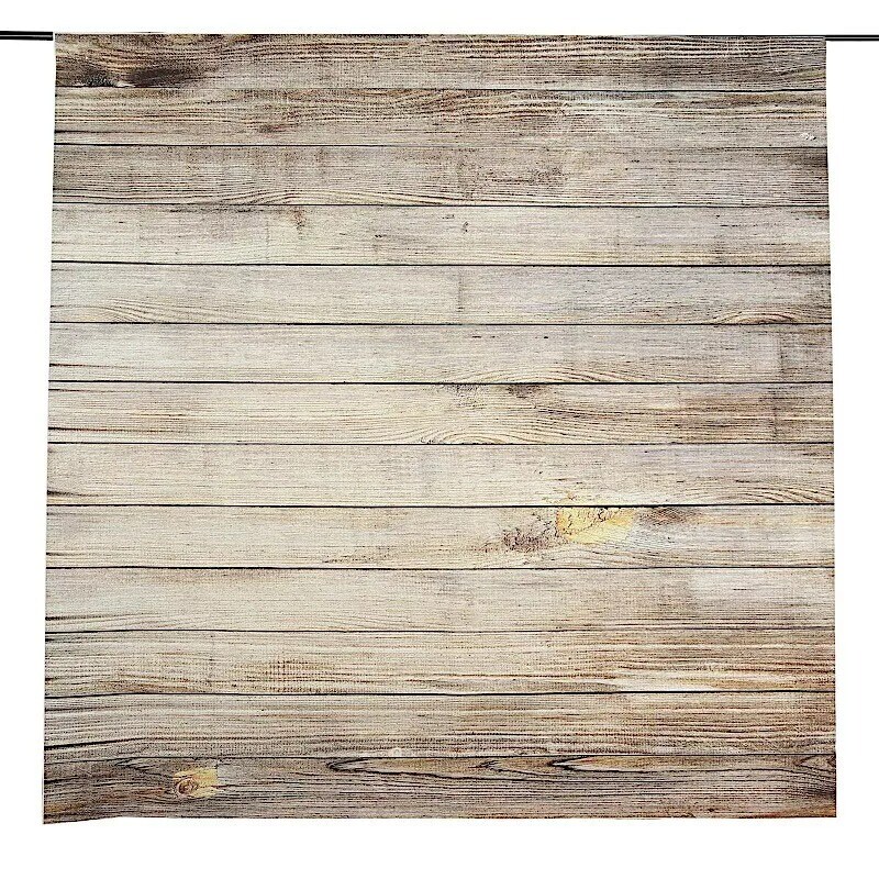 8 ft Natural Wood Design Printed Vinyl Photo Backdrop Banner Party Decorations