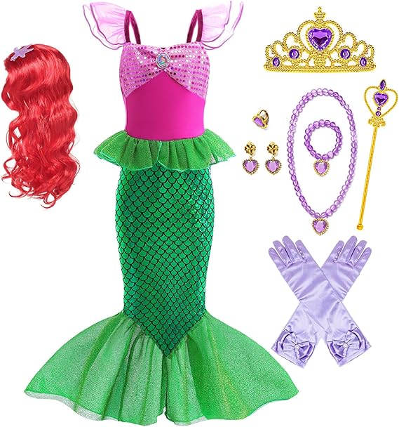 Little Girl Luxury Mermaid Costume Princess Dress for Girls with  Accessories | Michaels