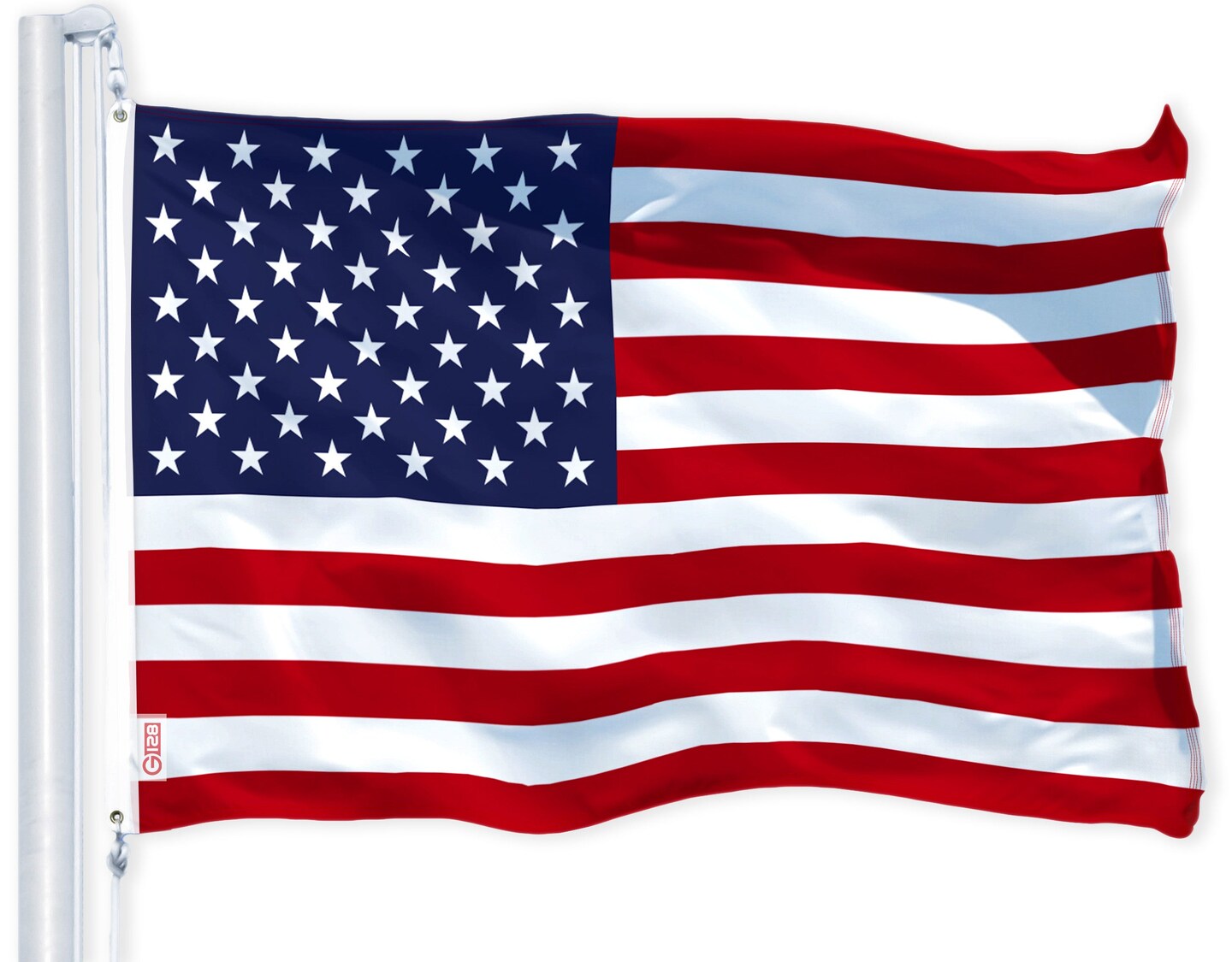 G128 Combo Pack: American USA Flag 3x5 Ft & Fiji Fijian Flag 3x5 Ft | Both LiteWeave Pro Series Printed 150D Polyester, Brass Grommets