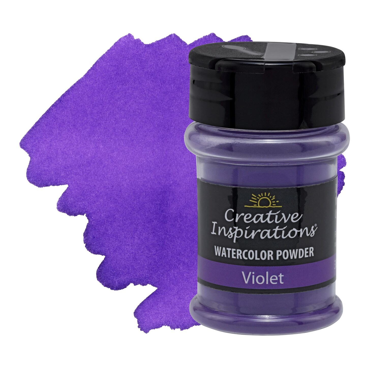 Creative Inspirations Powder Watercolor Paint - 38g Shaker Bottles - Dye-Based Water-Soluble Crystalline Pigments - Non-Toxic, Perfect for Abstract and Spontaneous Effects