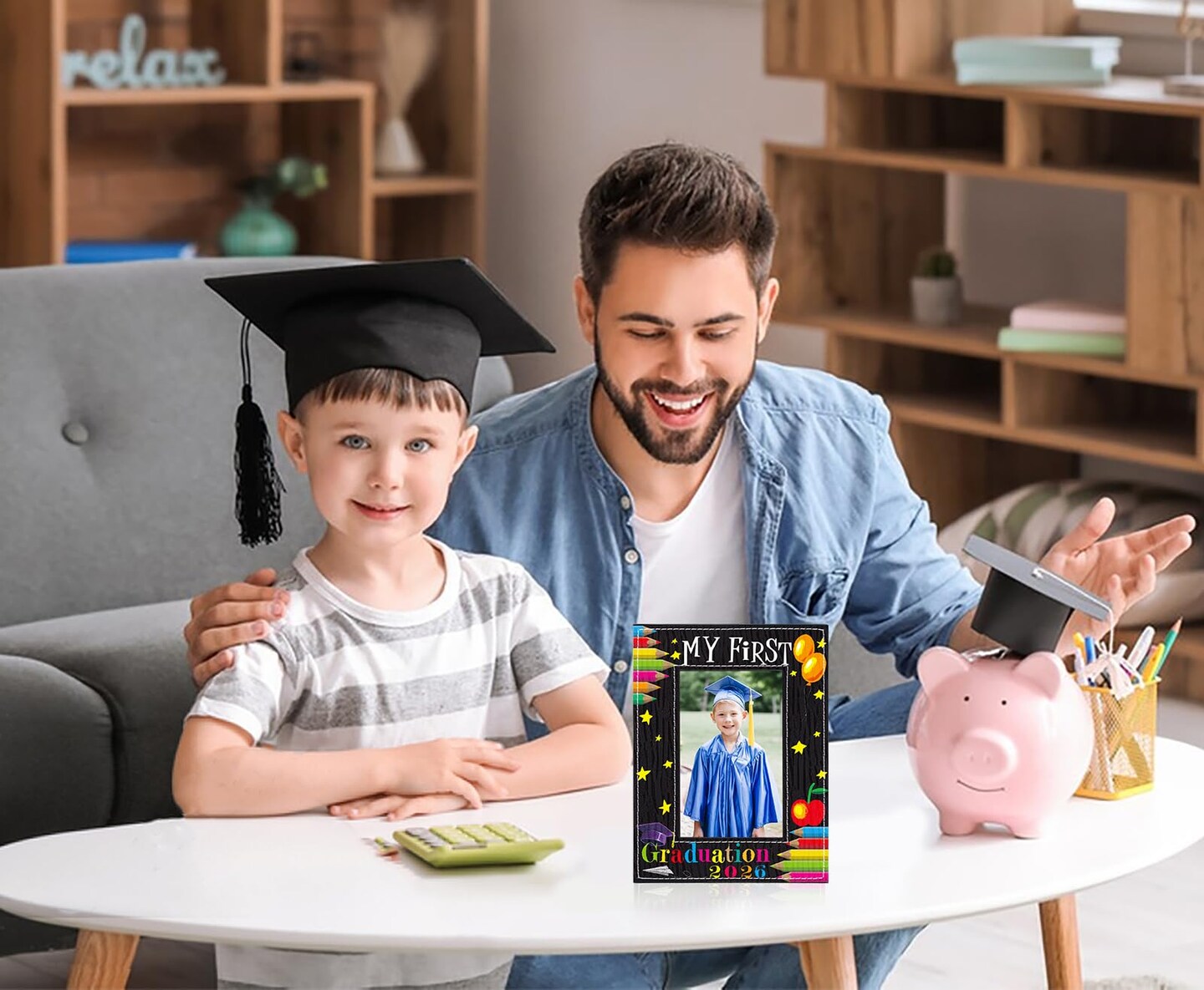 Preschool Graduation Gift - 4"x6" Pre K Kindergarten Graduation Gifts 2026 Graduation Picture Frame My First Graduation Frame End of Year Gift for Kids Students Boys Girls Son Daughter