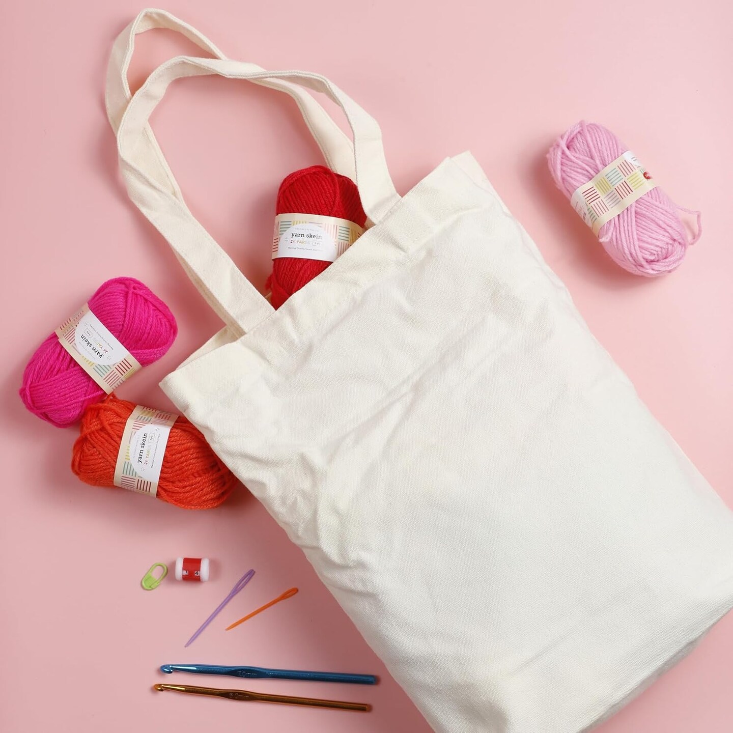 Crocheting Set with Crochet Hooks