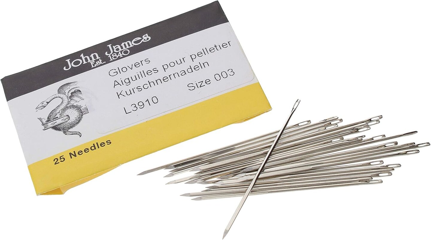 John James Glovers Needles, Triangular Point, Ideal to Pass Through ...