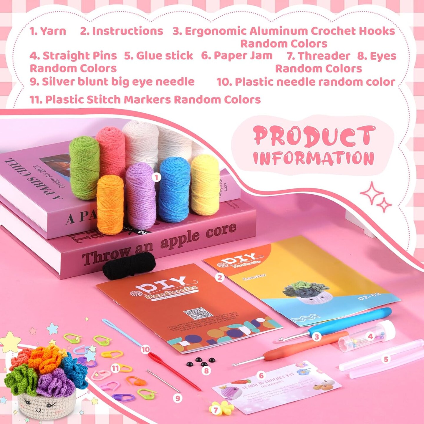6PCS Crochet Starter Kit