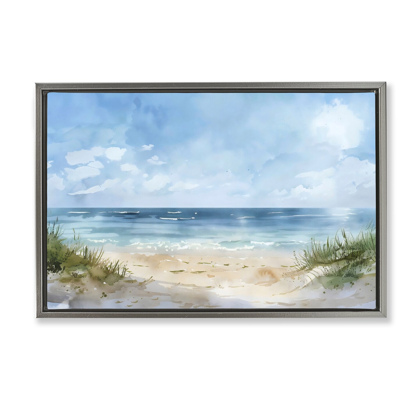 Stupell Industries Serene Summer Beach Floating Frame By LSR Creative ...