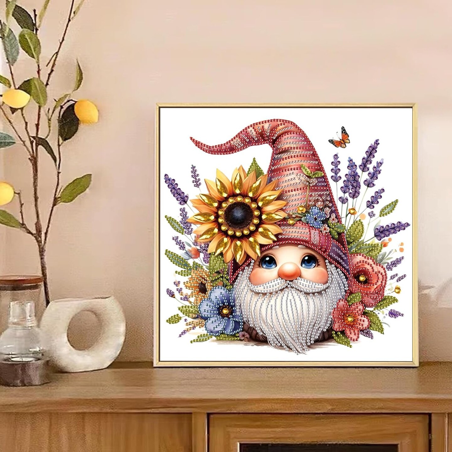 Diamond Painting Art Kit, DIY Dwarf 5D Special Shape Crystal