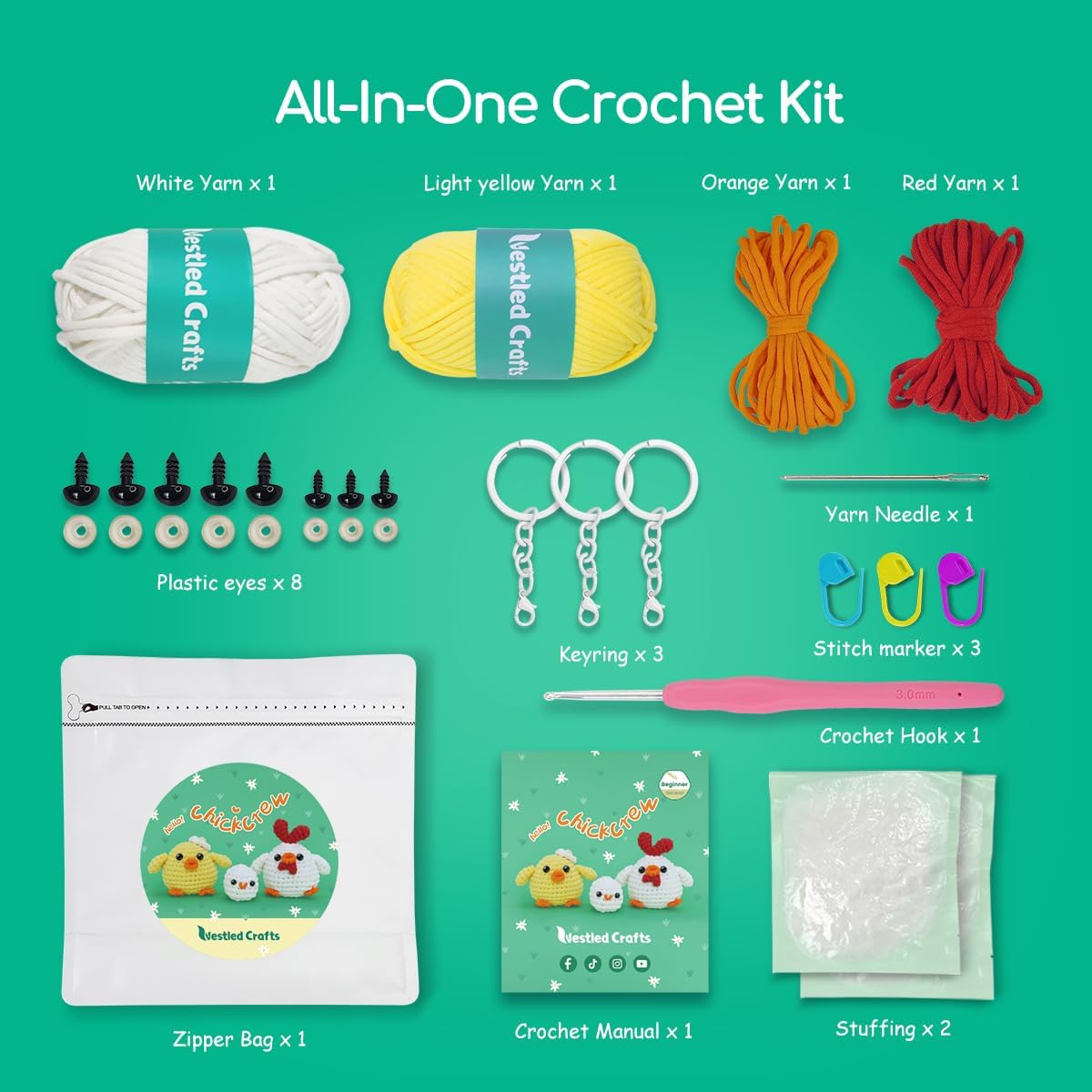 Amigurumi Crochet Animal Kit