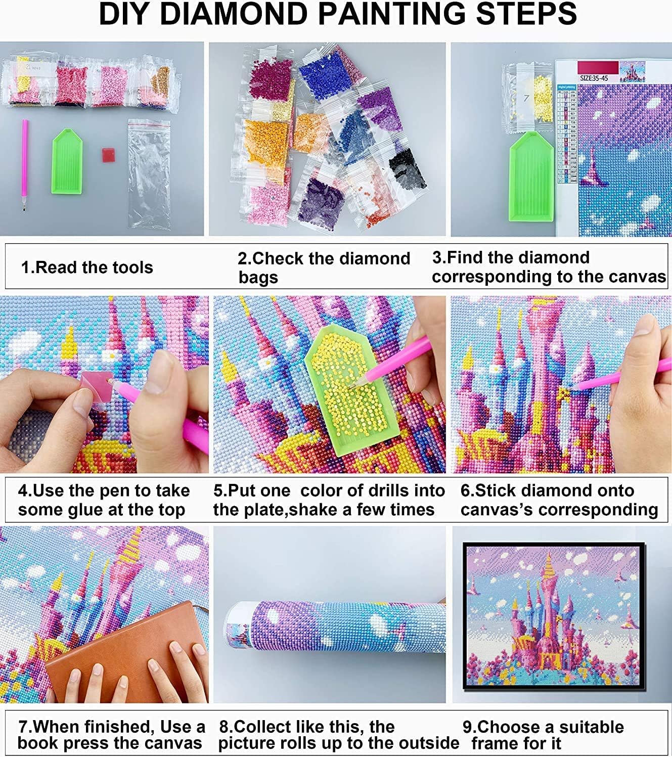 DIY 5D Diamond Painting Halloween by Number Kits