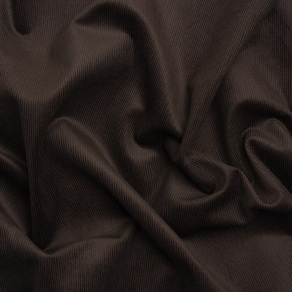 1 Yard Brown Torte Coolmax Poly Cotton Corduroy Moisture Wicking Fabric