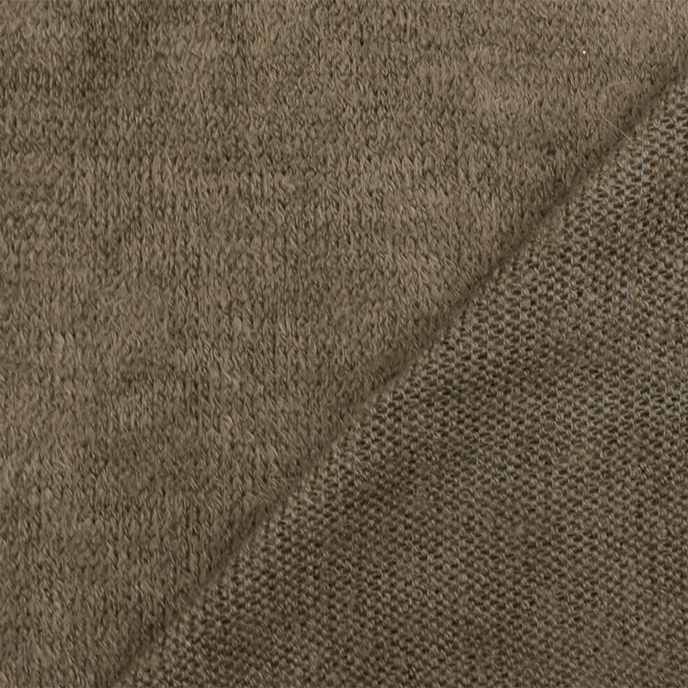 Sahara Brown Textured Stretch Acrylic Jersey Knit Fabric By the Yard