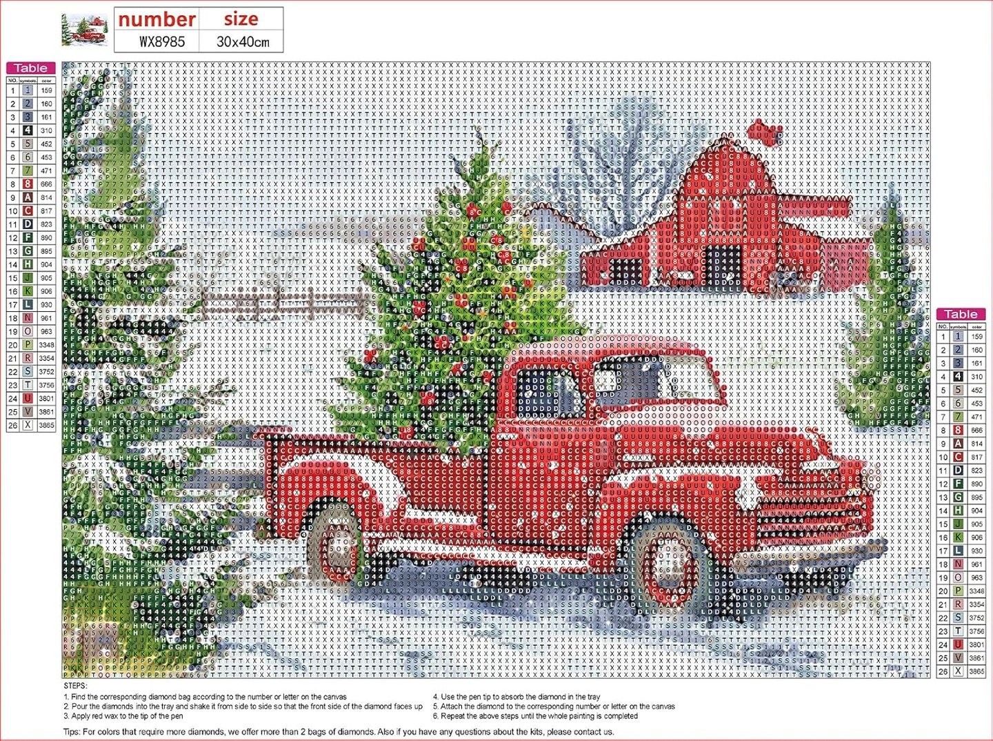 Red Truck Diamond Painting(Red)