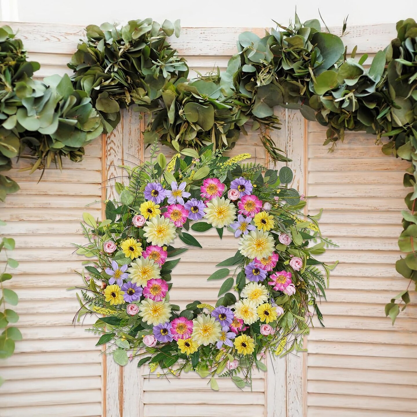 24 Inch Spring Wreaths for Front Door