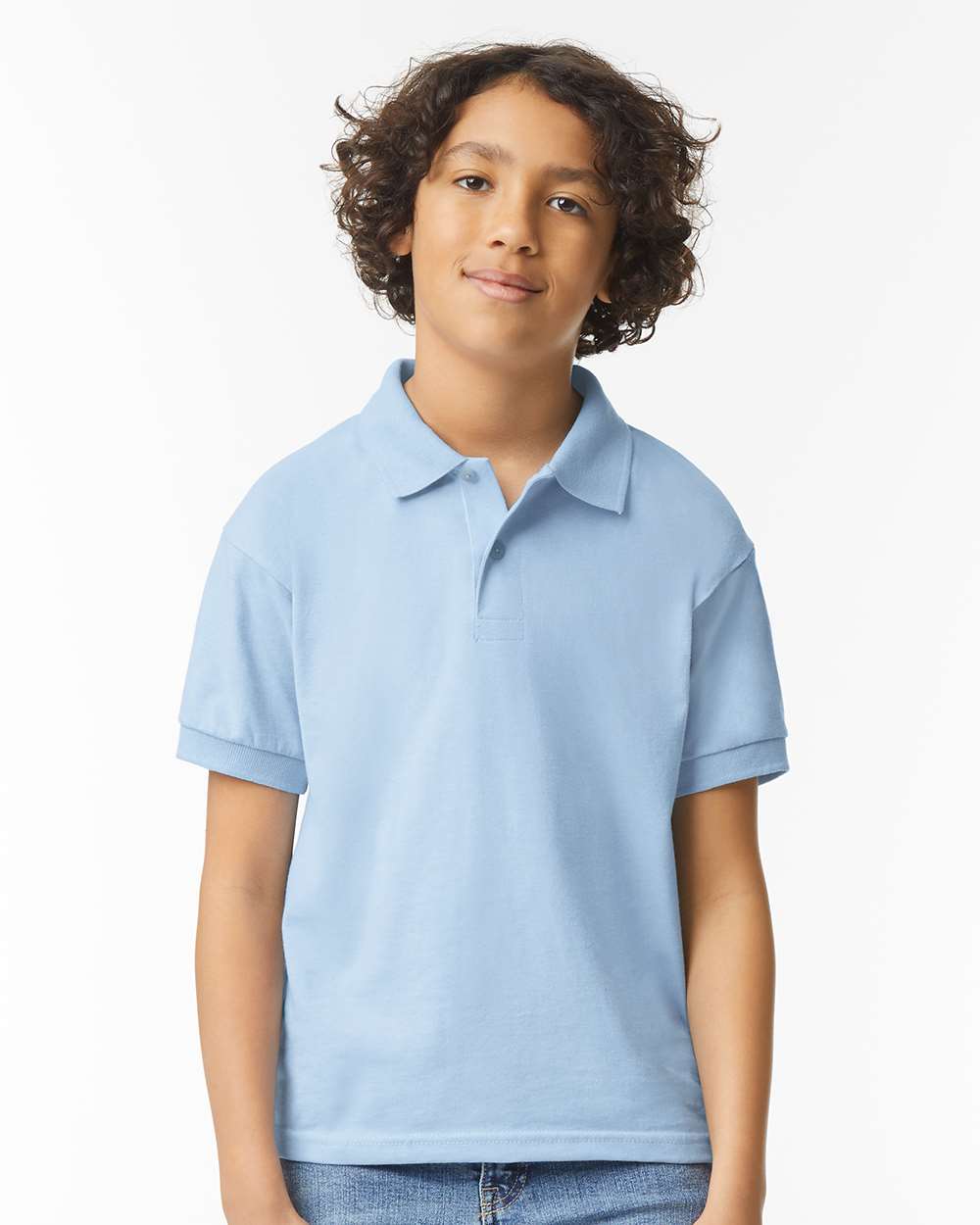Gildan DryBlend Youth Jersey Polo Shirt for School Wear Blank Tee