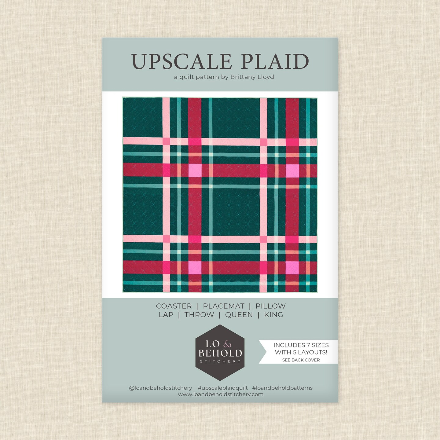 Upscale Plaid (lbs 127) | Lo and Behold Stitchery | Sewing Pattern