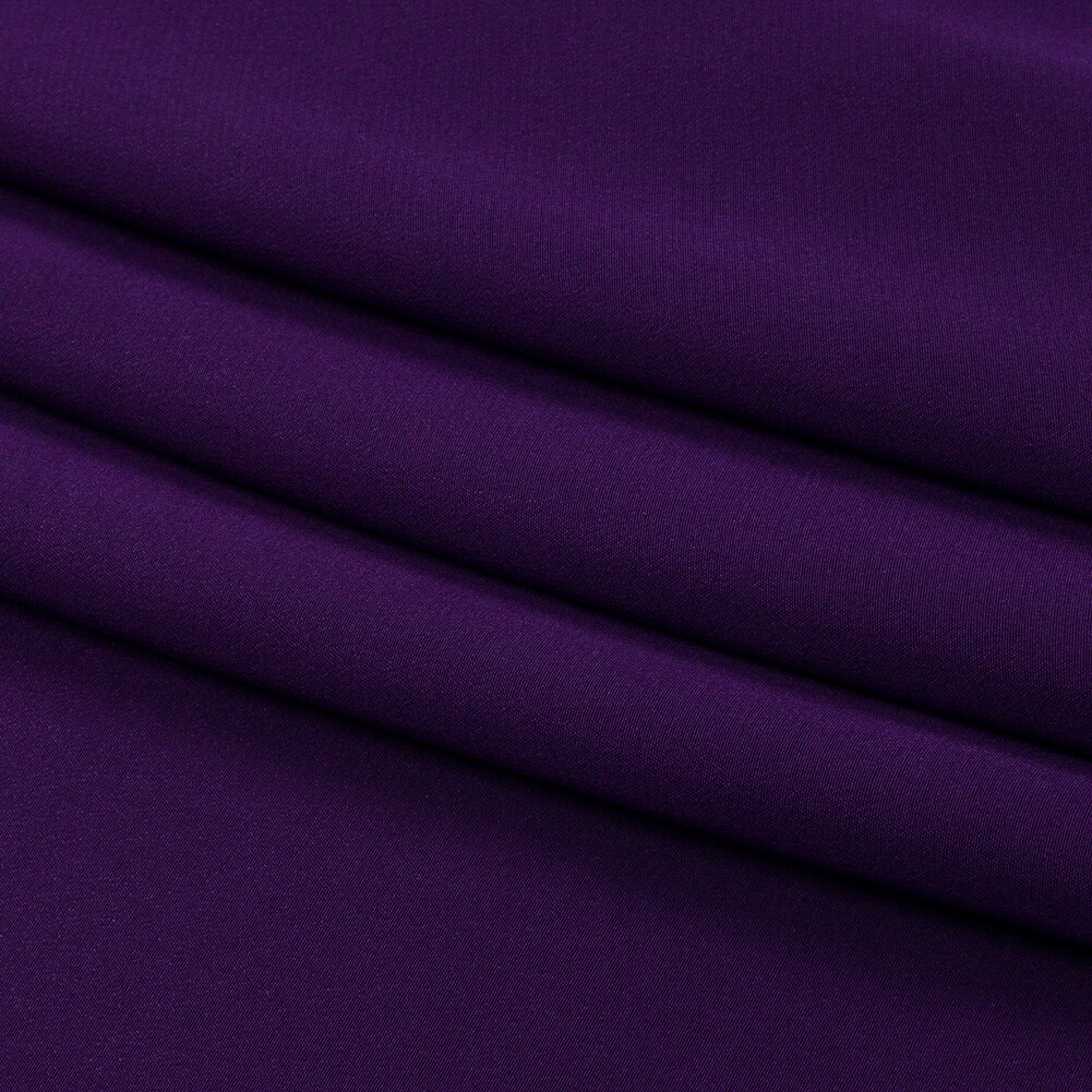 1 Yard Designer Grape Silk Crepe de Chine Soft Flowing 100% Silk Fabric
