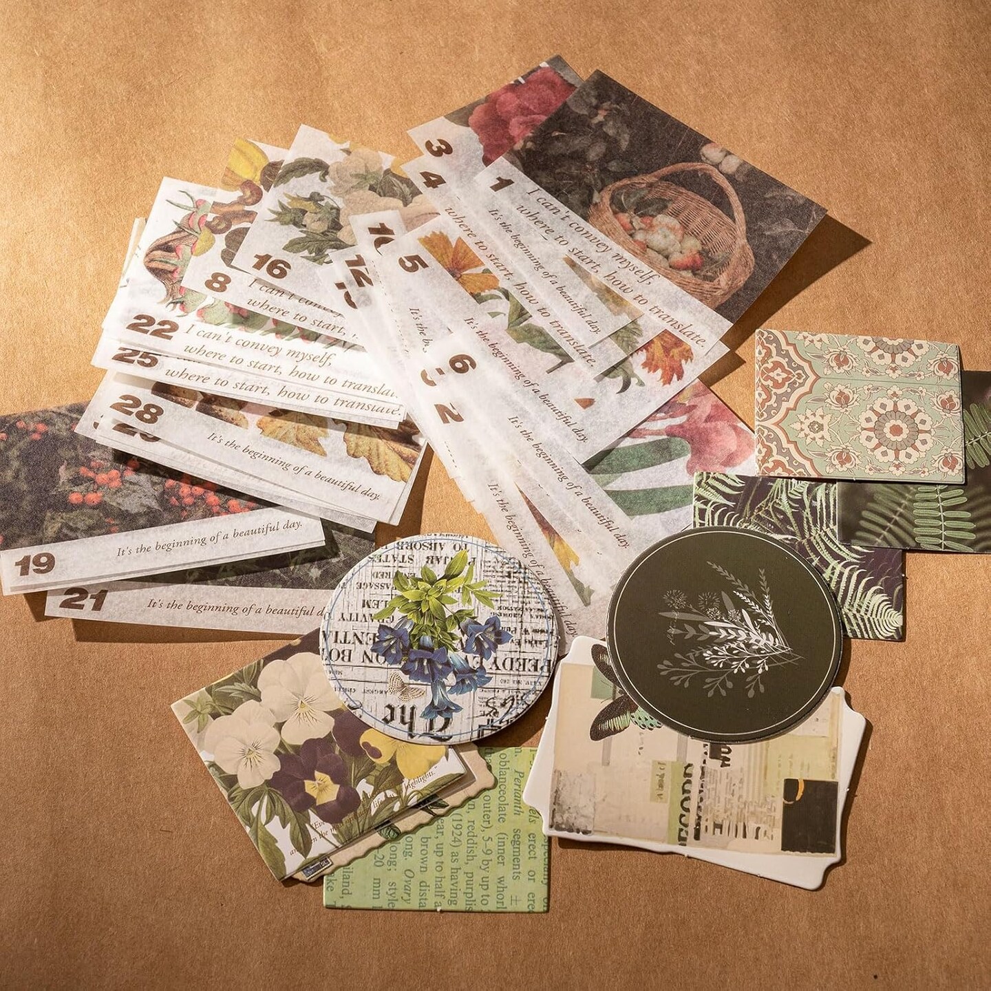 Scrapbooking and Journaling Materials (Forest) 9.1 x 4.6 x 0.6 inches