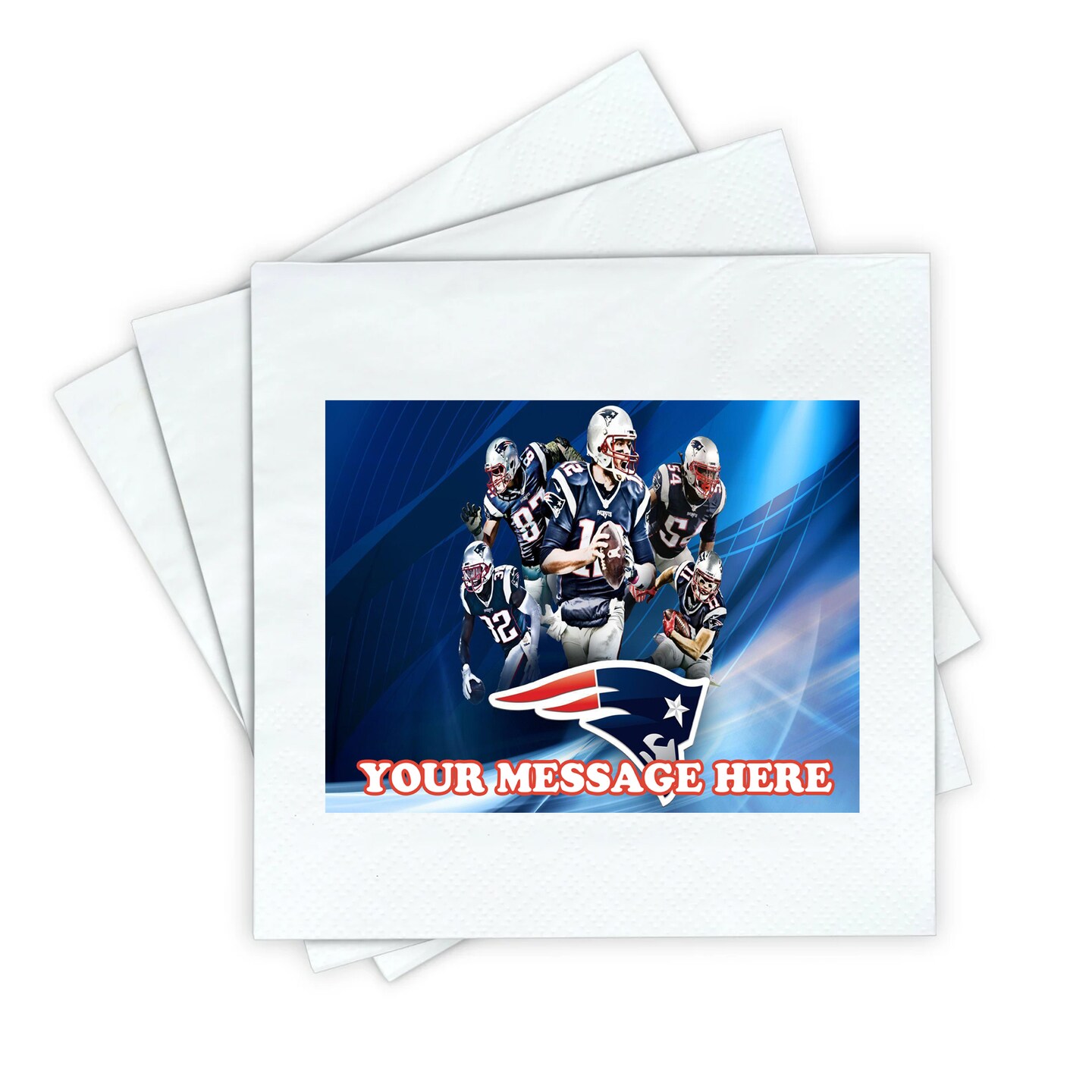thepartygirl New England Patriots Napkins
