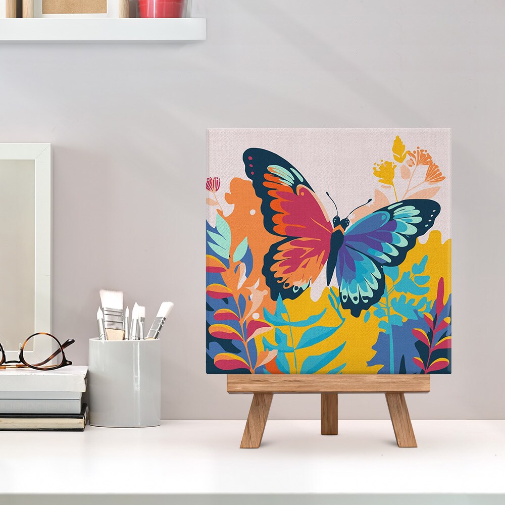 Figured'Art Mini Paint by Numbers Kit for Adults with Frame
