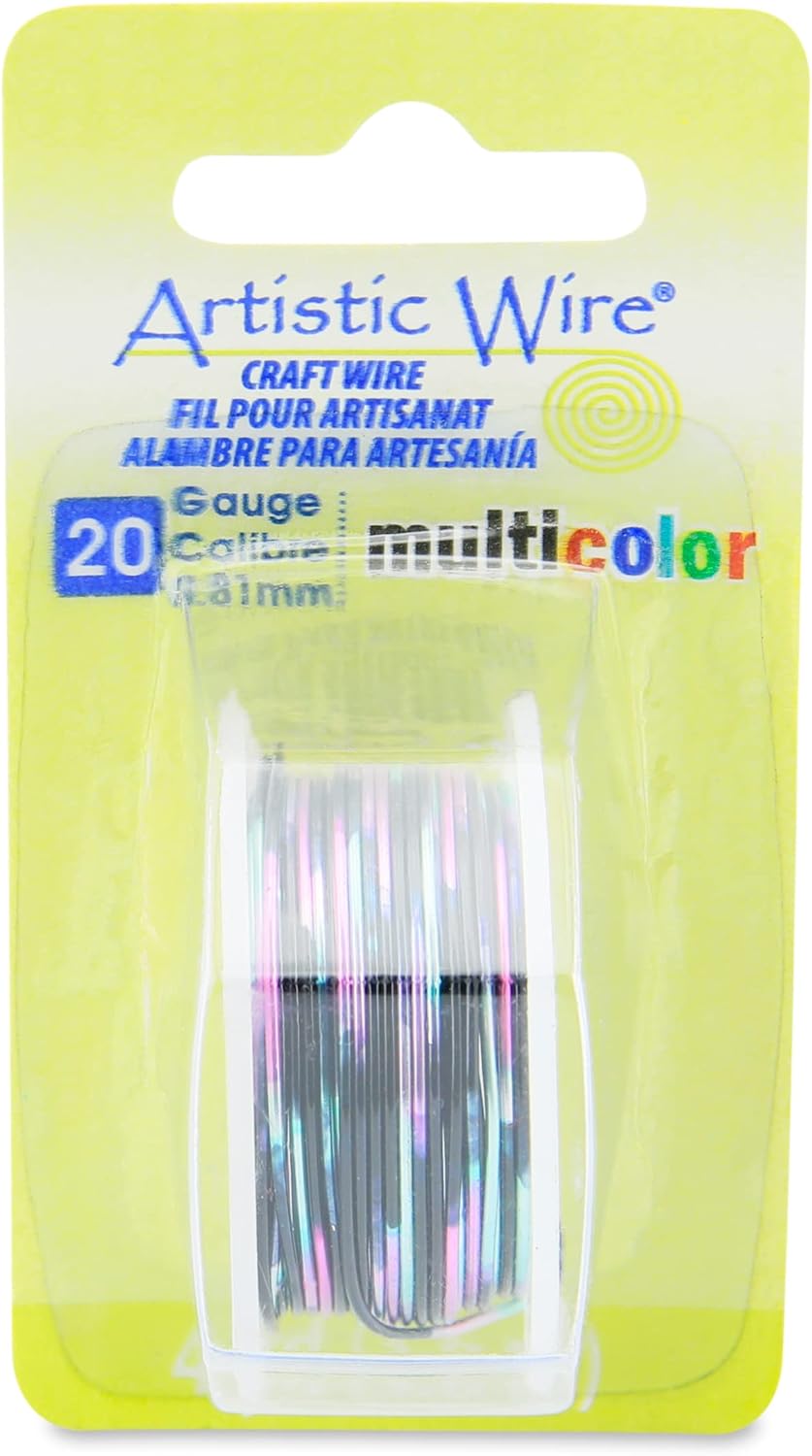 Artistic Wire Multicolor, 20 Gauge Tarnish Resistant Colored Copper Craft Jewelry Wrapping Wire Wire
