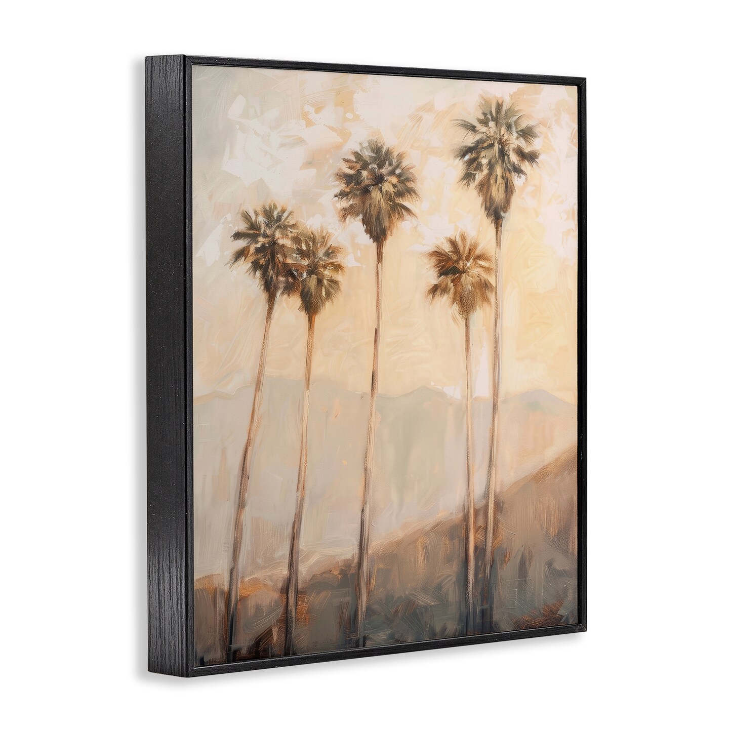 Stupell Industries SoCal Sunny Palm Trees Framed Giclee Wall Art Design by Petal Prints Design
