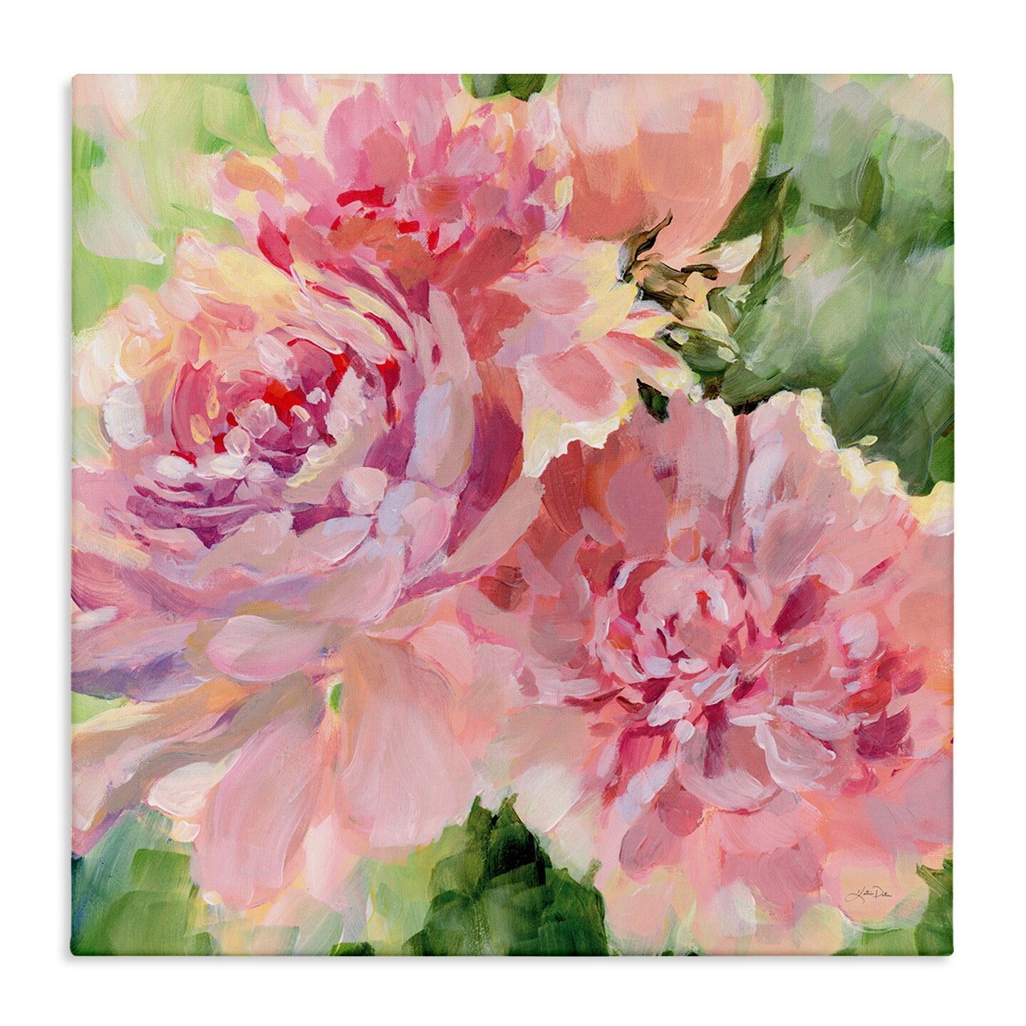 Stupell Industries Flared Peony Petals Canvas Wall Art Design by Katrina Pete