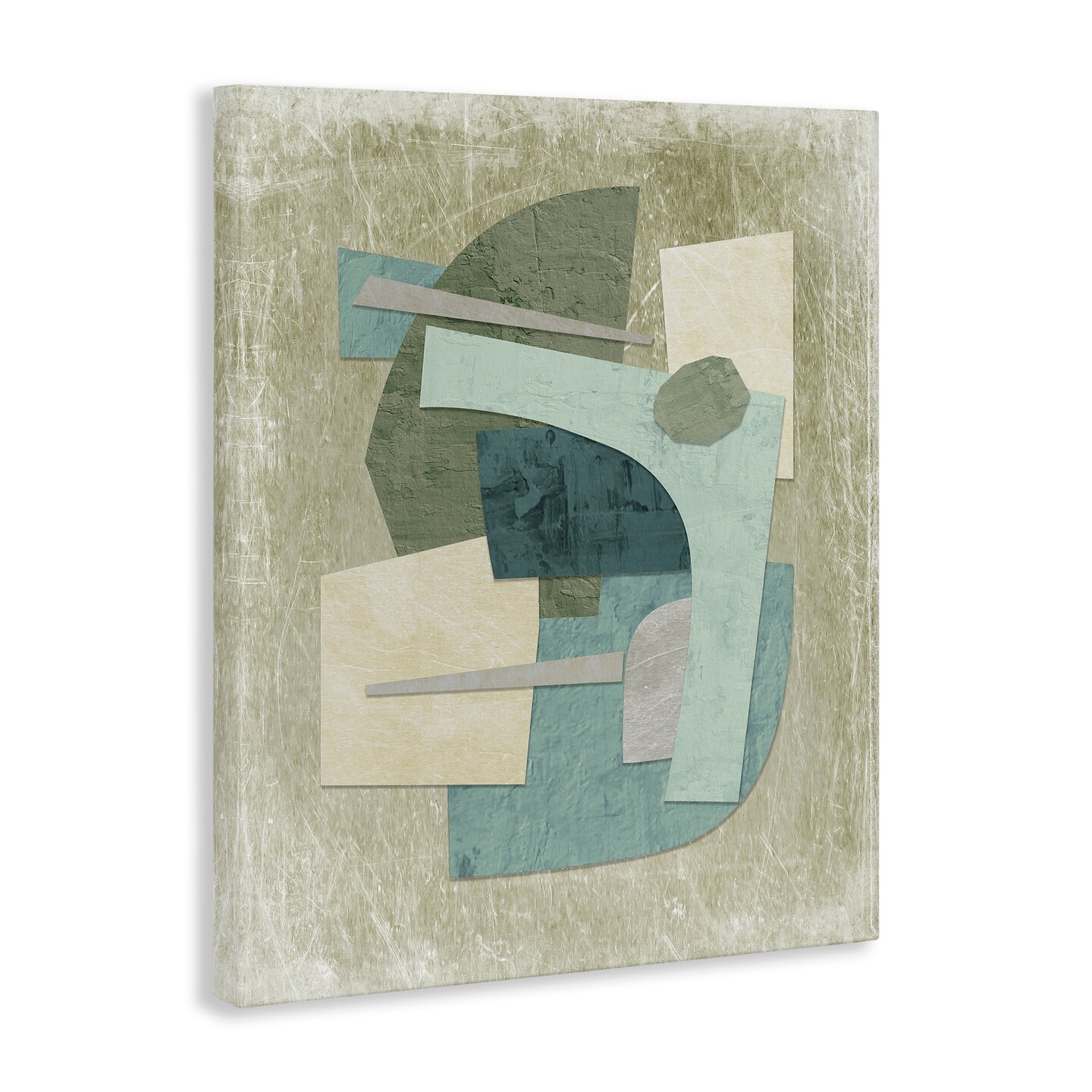 Stupell Industries Layered Neutral Arrangement Canvas Wall Art Design by Suzanne Nicoll