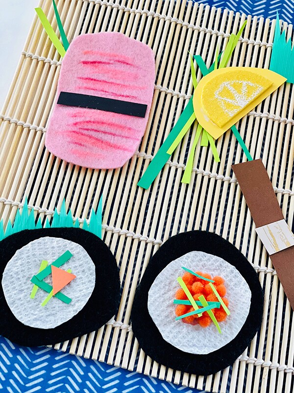 Pretend Sushi - DIY Kids Craft Activity image 2