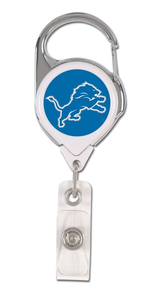 Detroit Lions Reel 2 Sided Premium Name Badge Holder