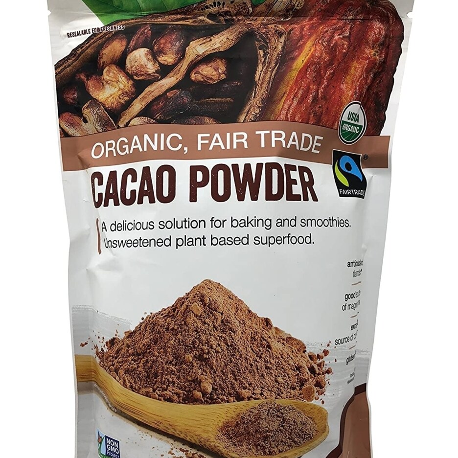 Volupta Organic And Fair Trade Unsweetened Super Food Cacao Powder 32 Ounce