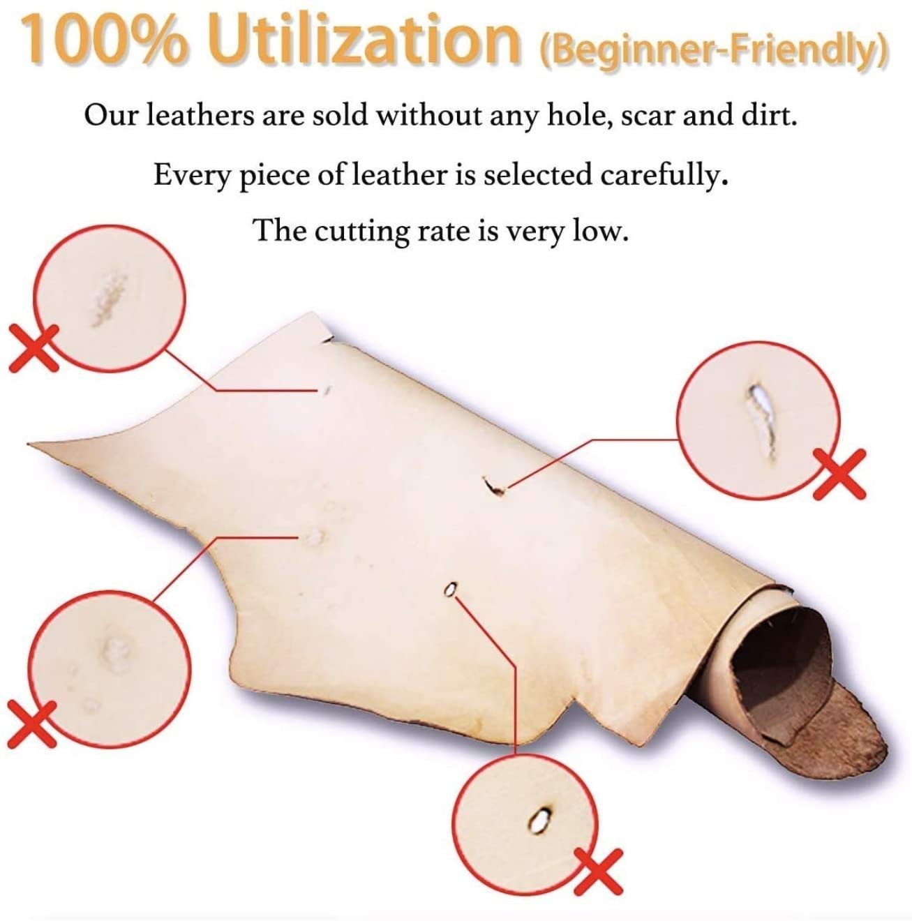 Import Tooling Craft Leather Thick Heavy Weight 11/12 oz | Pre-Cut 16&#x22;x18&#x22; | Vegetable Tanned | Full Grain | Crafts, Tooling, Hobby Workshop, Repair