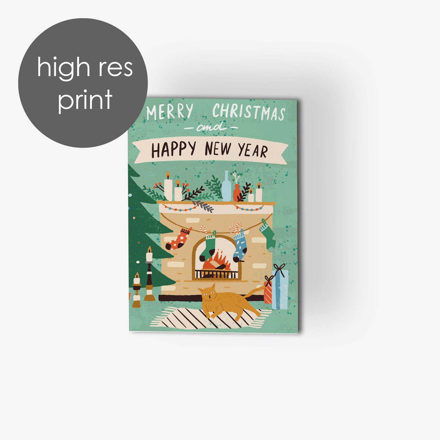 Boho Christmas Greeting Cards Boxed Set of 24 Holiday Notecards Featuring Modern and Whimsical Bohemian Designs, Perfect for Festive and Unique Wishes