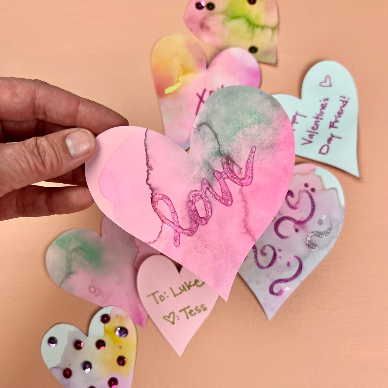 Kids Club: Watercolor Valentines