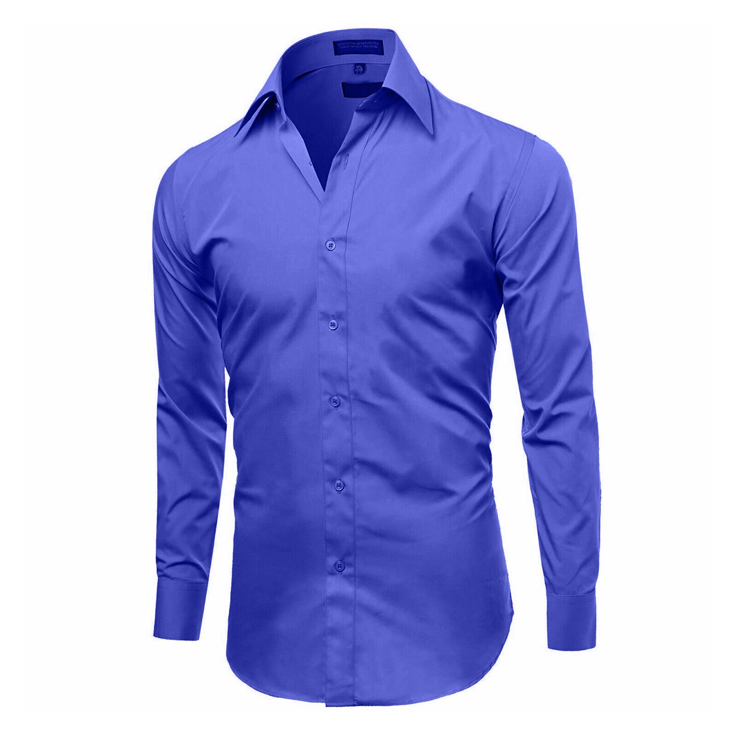 French blue Slim Fit Long Sleeve Shirt