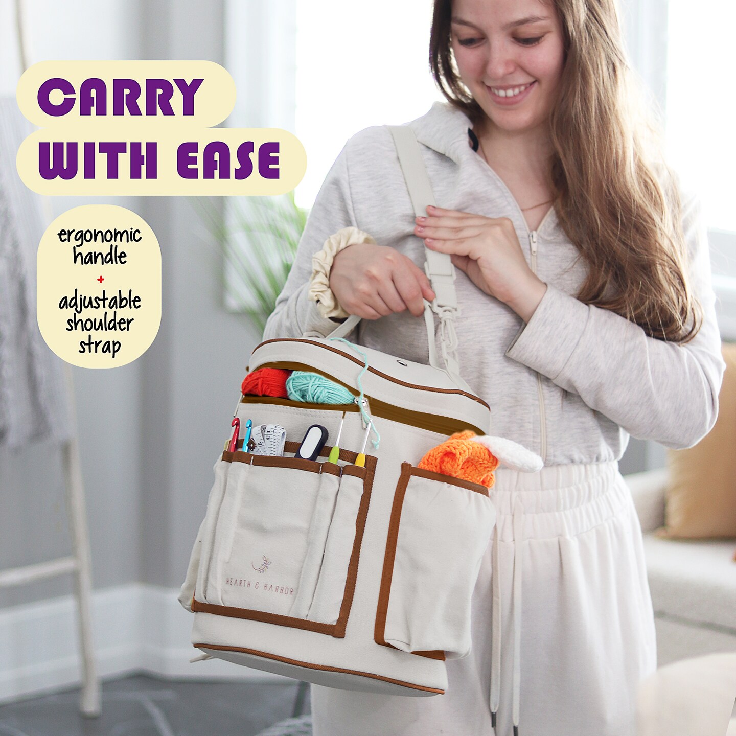 Hearth &#x26; Harbor Crochet Bag Organizer