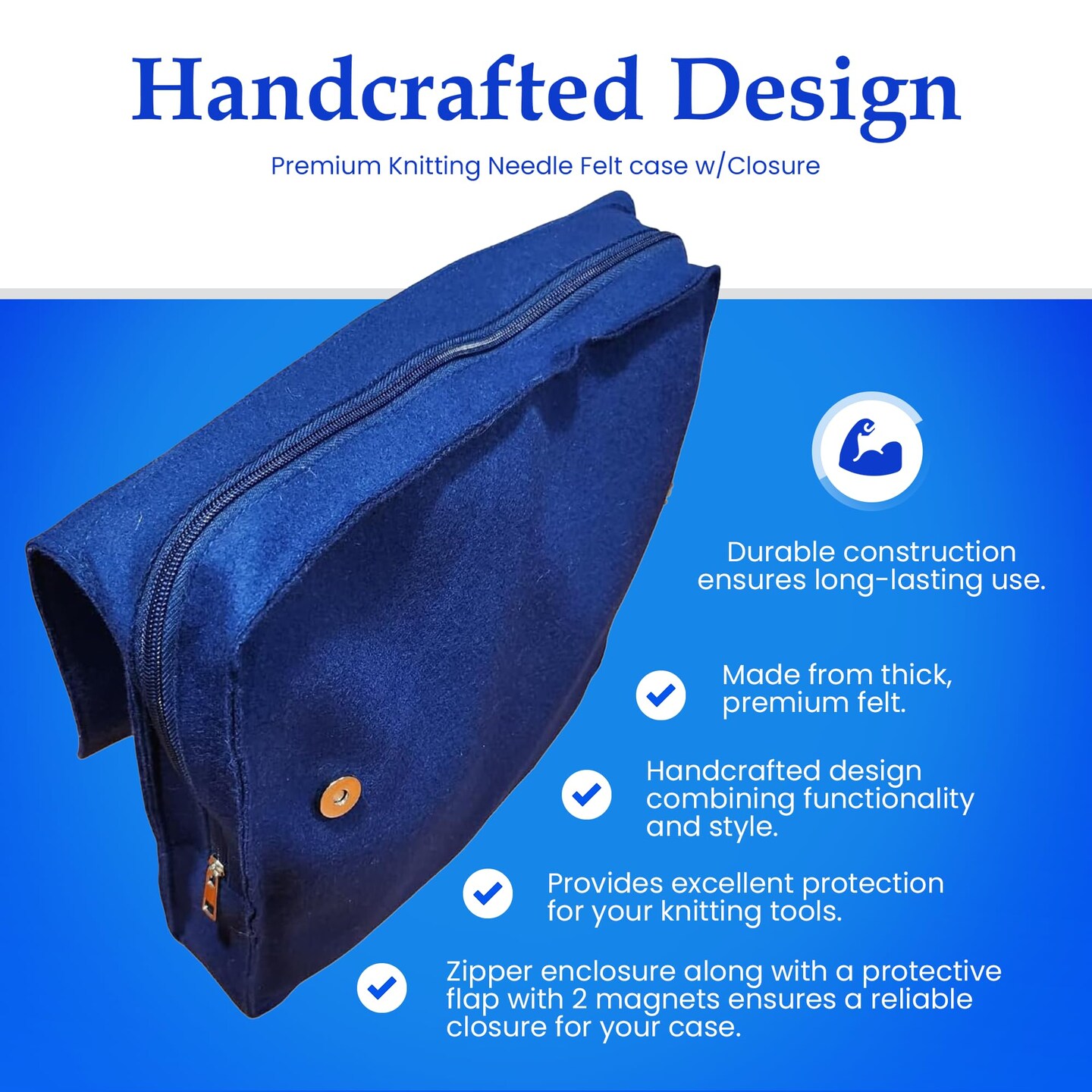 My Two Ladies | 14 Pocket Knitting Needle Or Crochet Hook Case