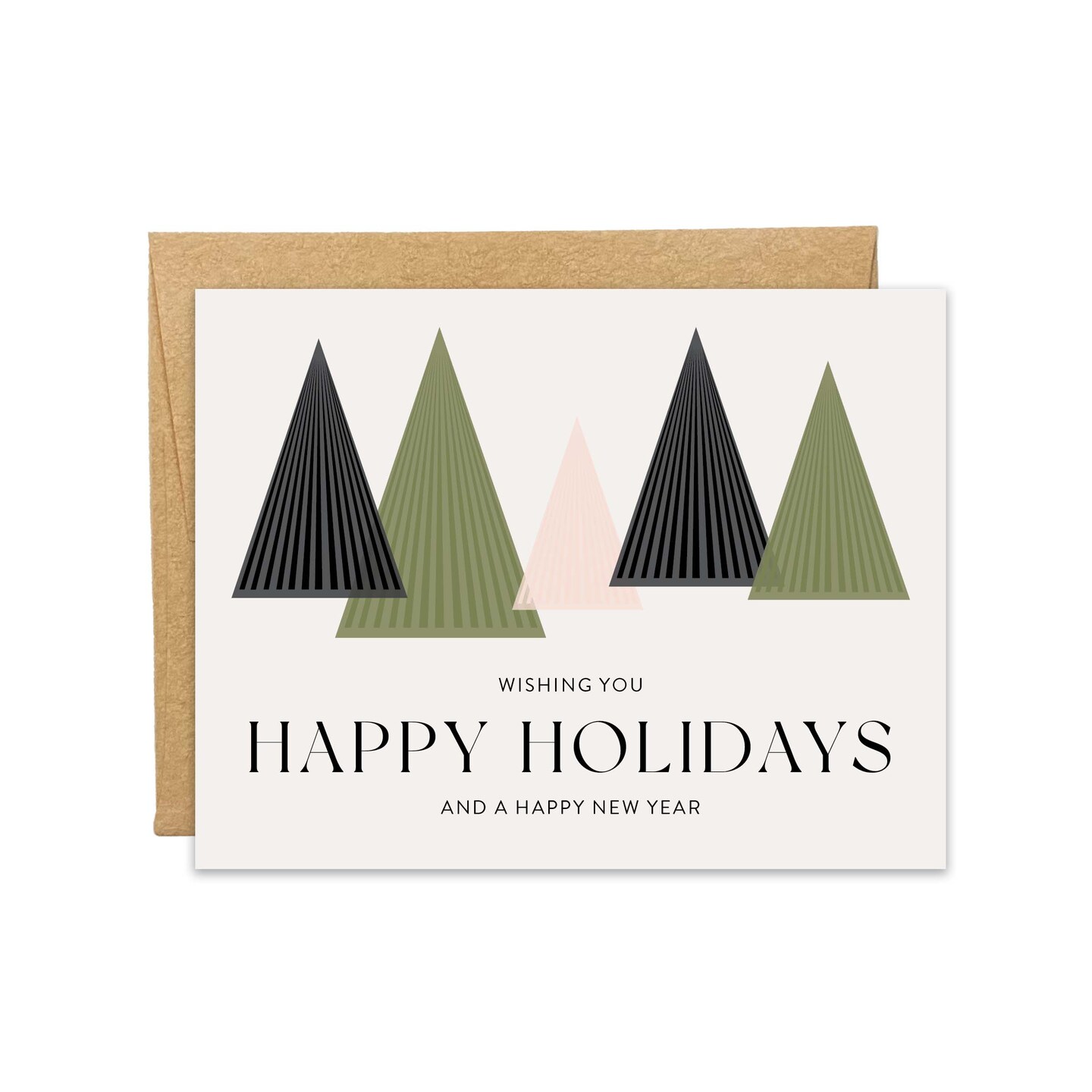 Holiday Trees Greeting Card Modern Christmas Card Boxed Set Card For Her Card For Him