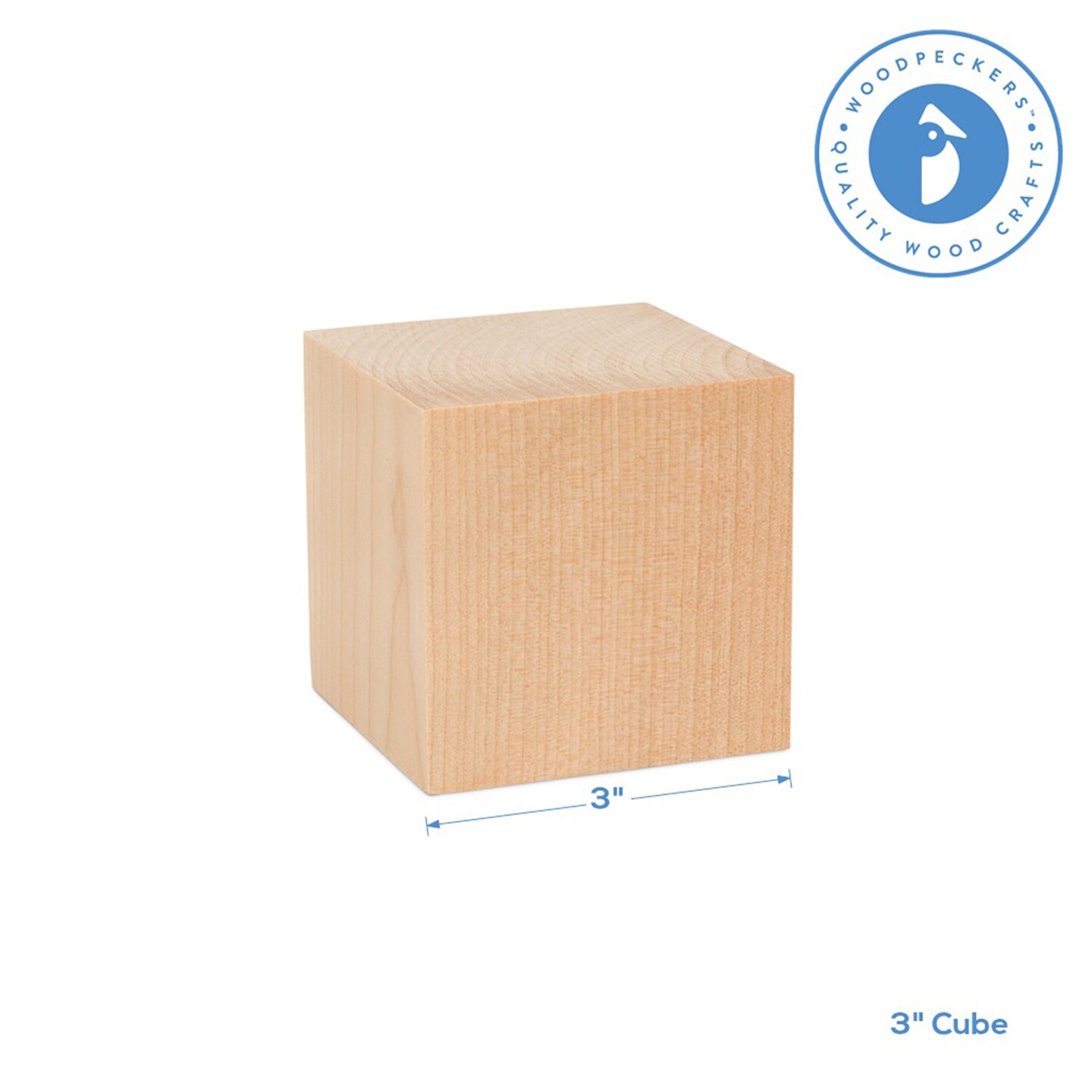 Wood Craft Cubes, Multiple Sizes, Small Blocks, Crafts & Décor | Woodpeckers