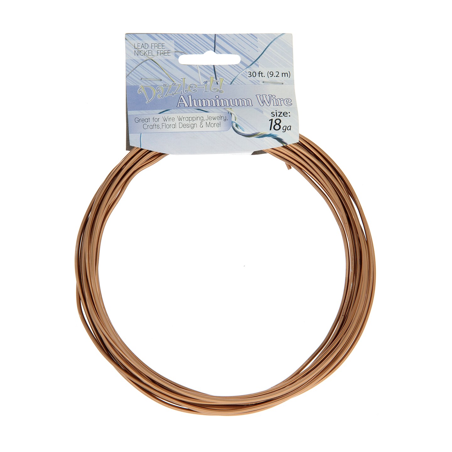John Bead Copper Aluminum Wire, 30ft