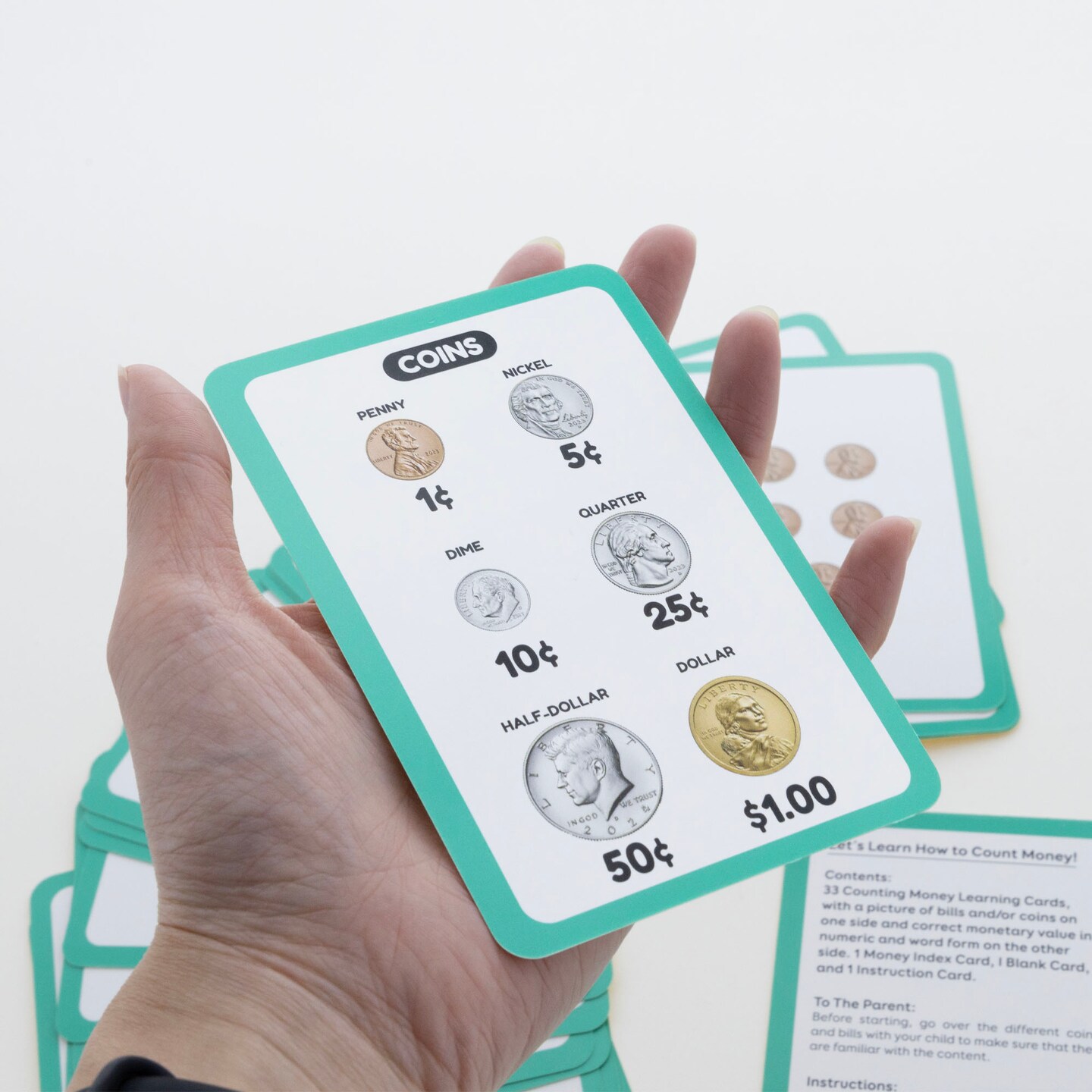 BAZIC Flash Cards Money (36/Pack)