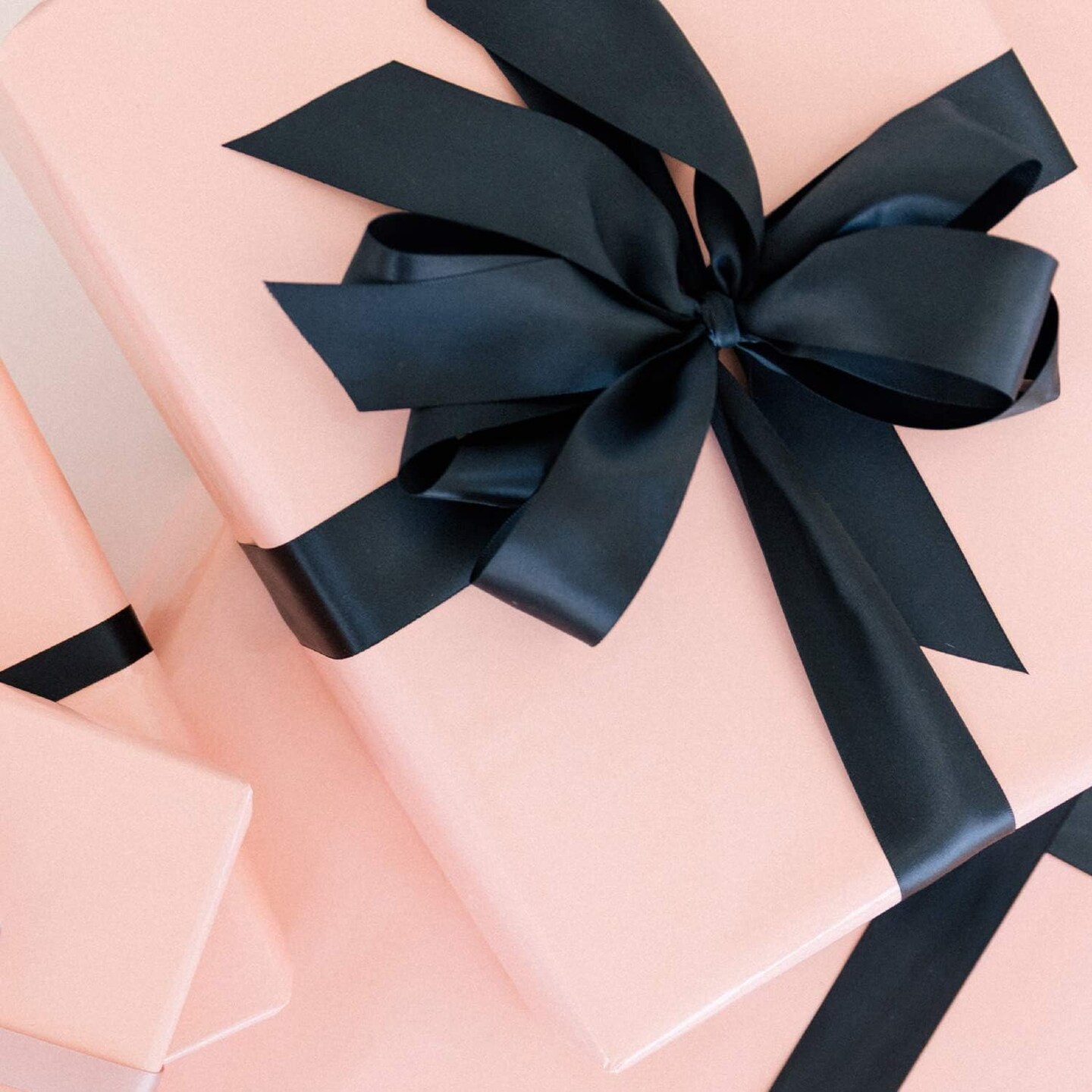 2 Inch Black Double Faced Satin Ribbon - 25 Yards Variety of Color for Crafts Gift Wrapping DIY Bows Bridal Bouquet Cutting Ceremony Decoration Sewing Christmas Tree Wedding.