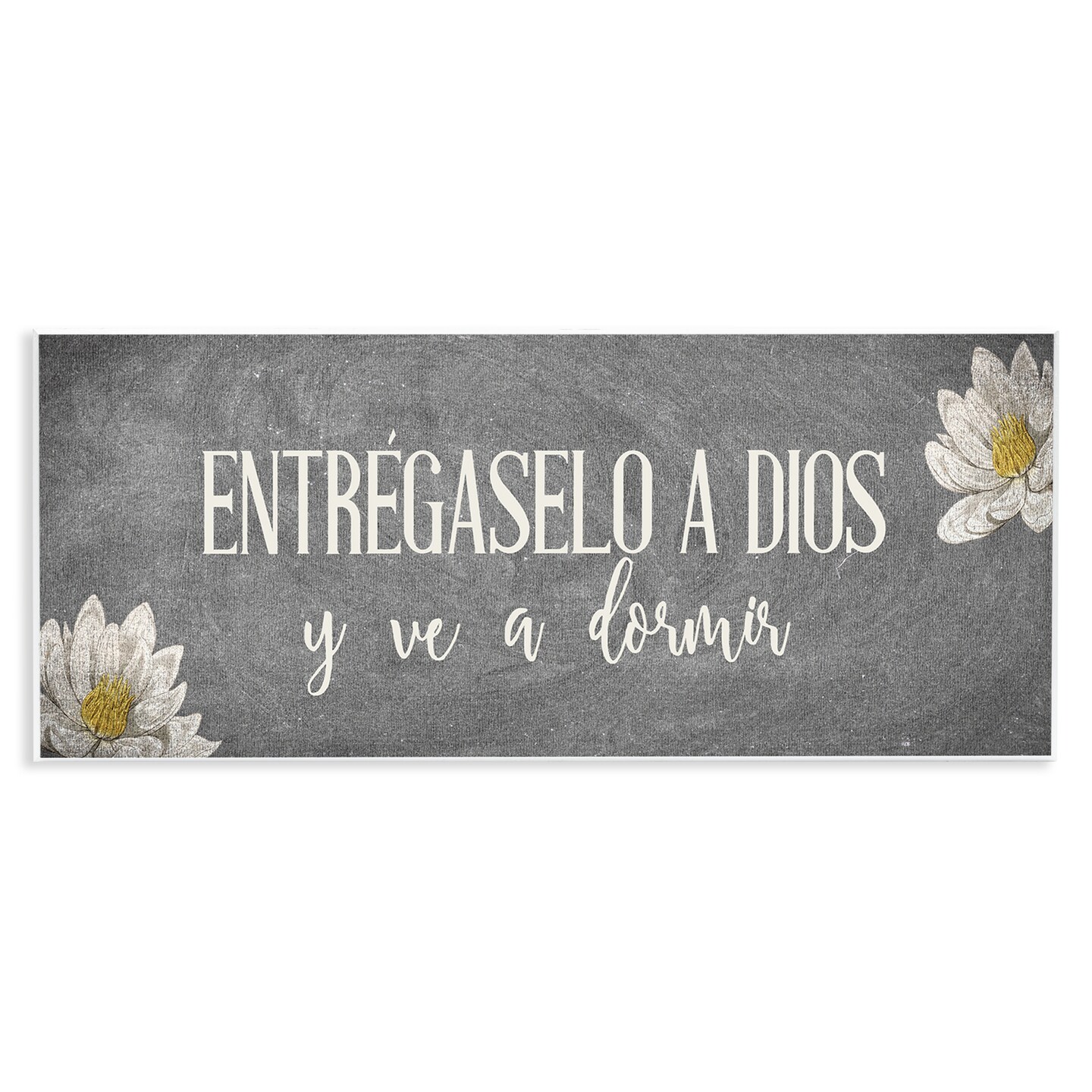 Stupell Industries Entr&#xE9;gaselo a Dios y Descansa Wall Plaque Art
